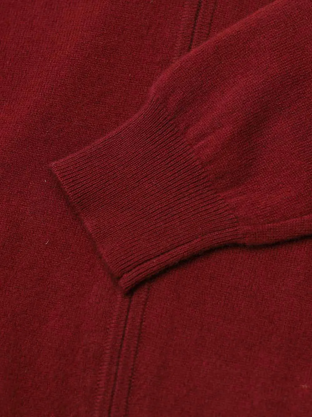 100% Mongolian Cashmere Zip Cardigan