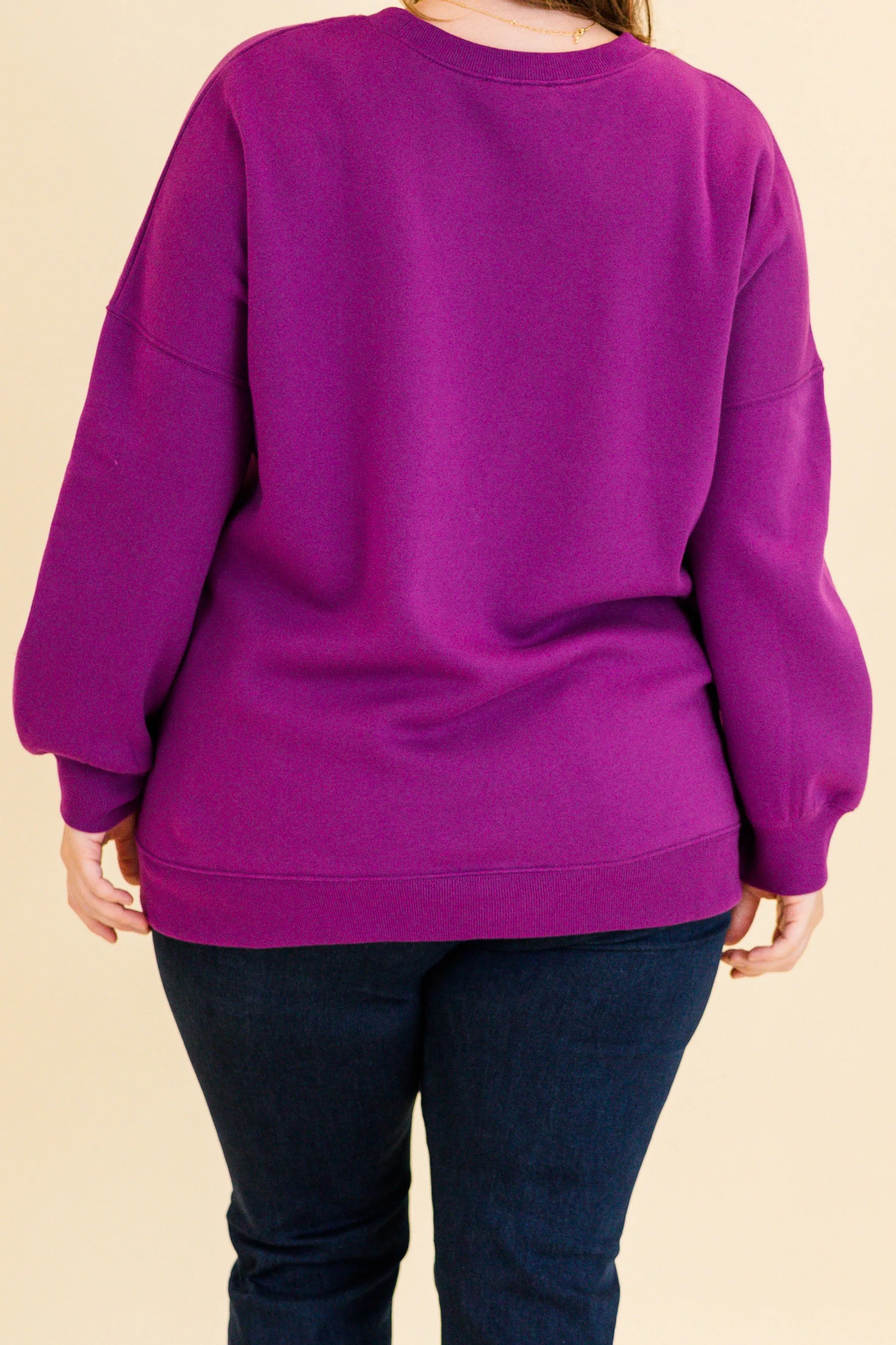 All I Hear About Pullover, Light Plum