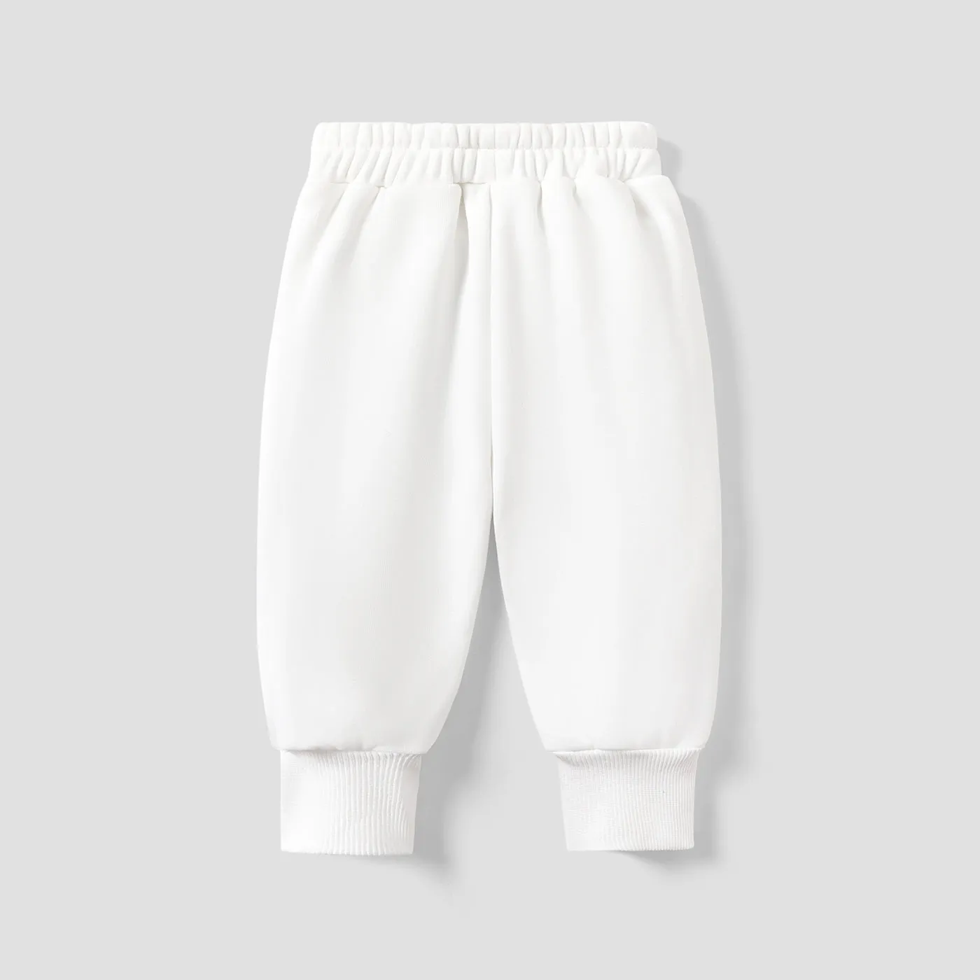 Baby Boy/Girl Solid Fleece-lining Casual Pants