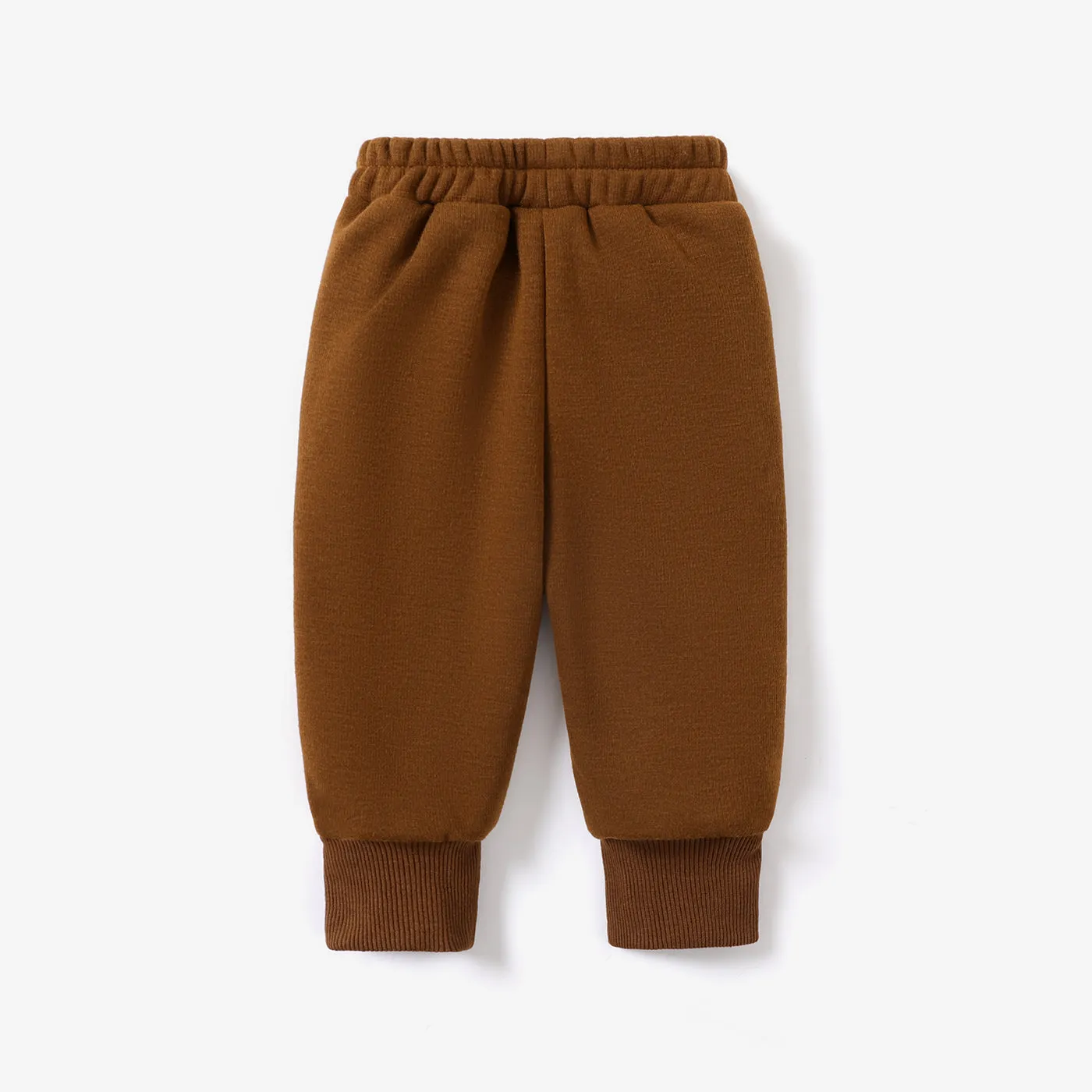 Baby Boy/Girl Solid Fleece-lining Casual Pants