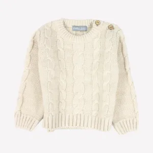 Beige Long-Sleeved Pullover