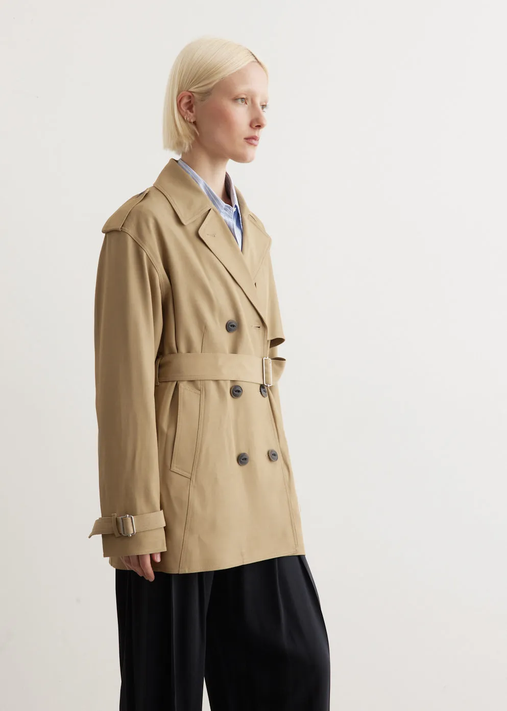 Beverly Cropped Trench