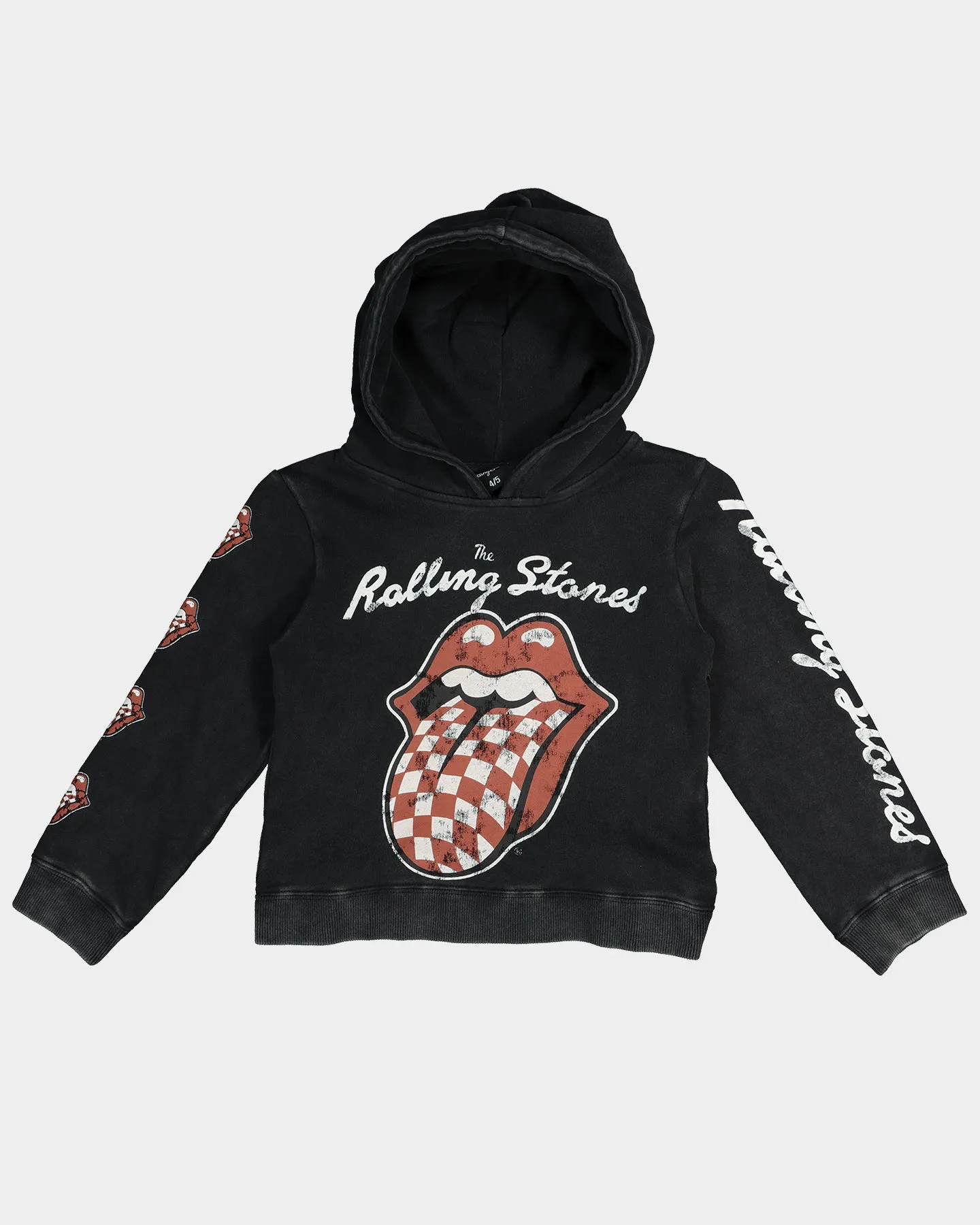 Bravado Kids' Rolling Stone Checker Hoodie Black