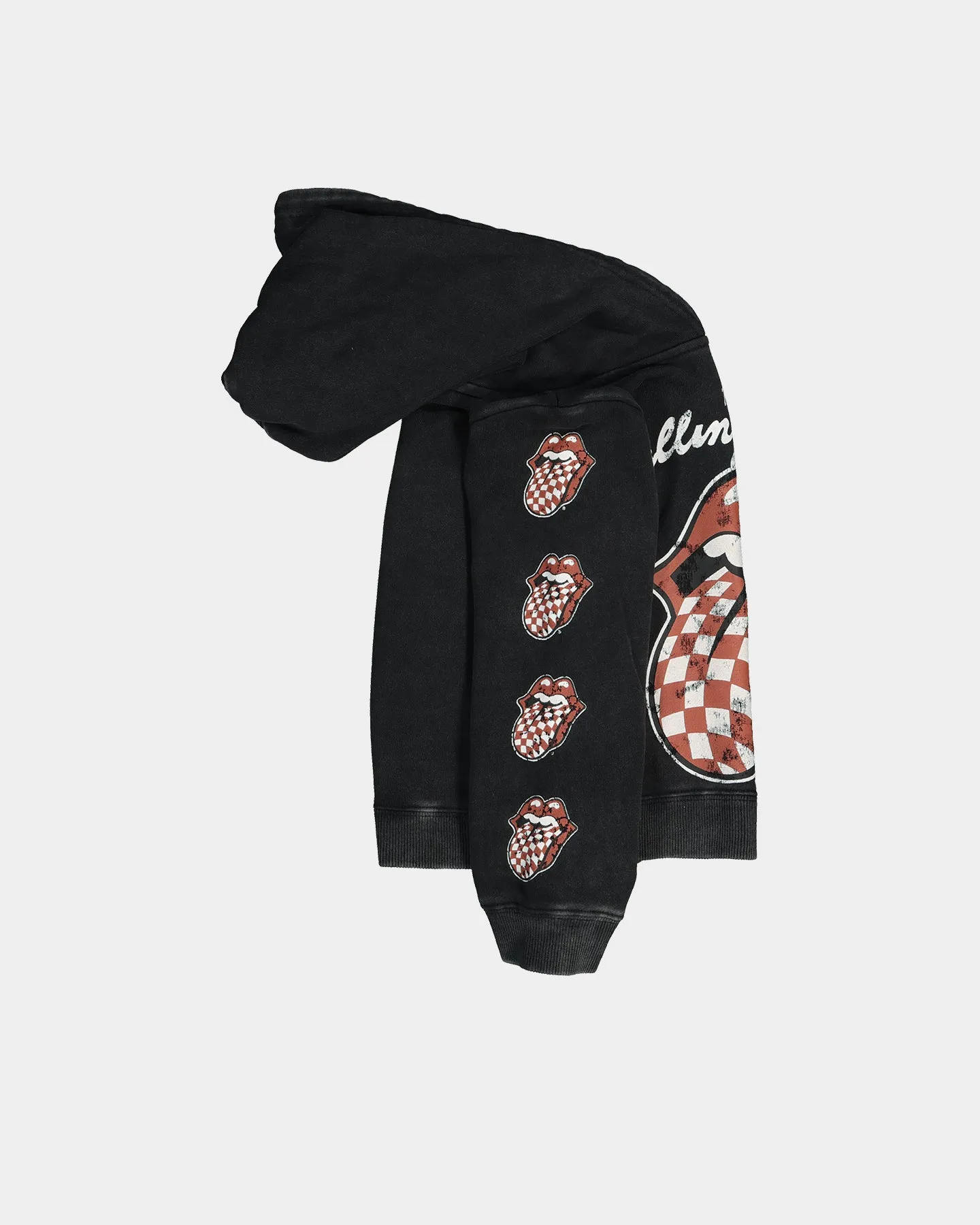 Bravado Kids' Rolling Stone Checker Hoodie Black