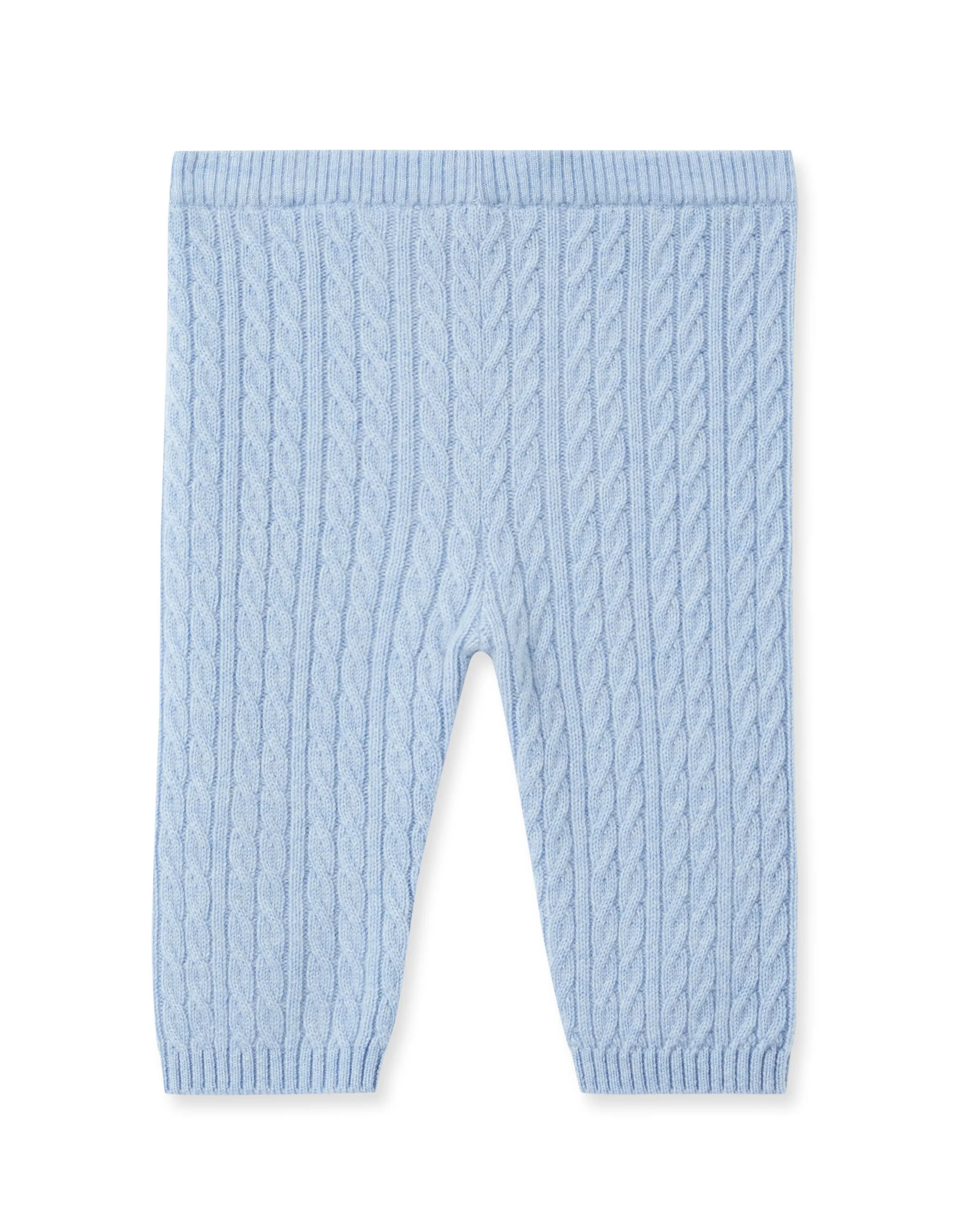 Cable Cashmere Leggings Cornflower Blue