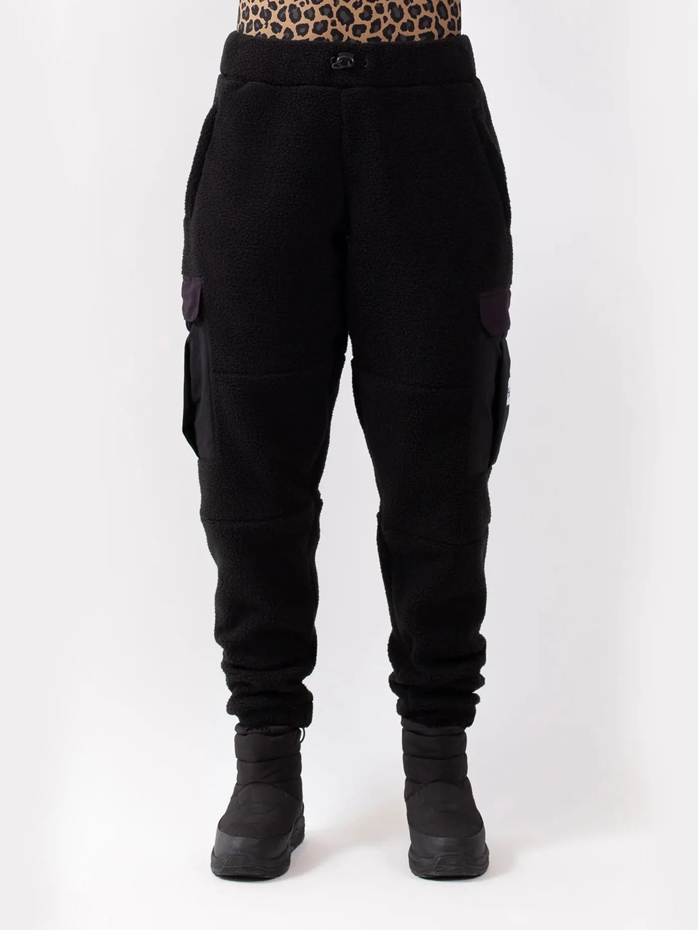 Cargo Sherpa Black Pants