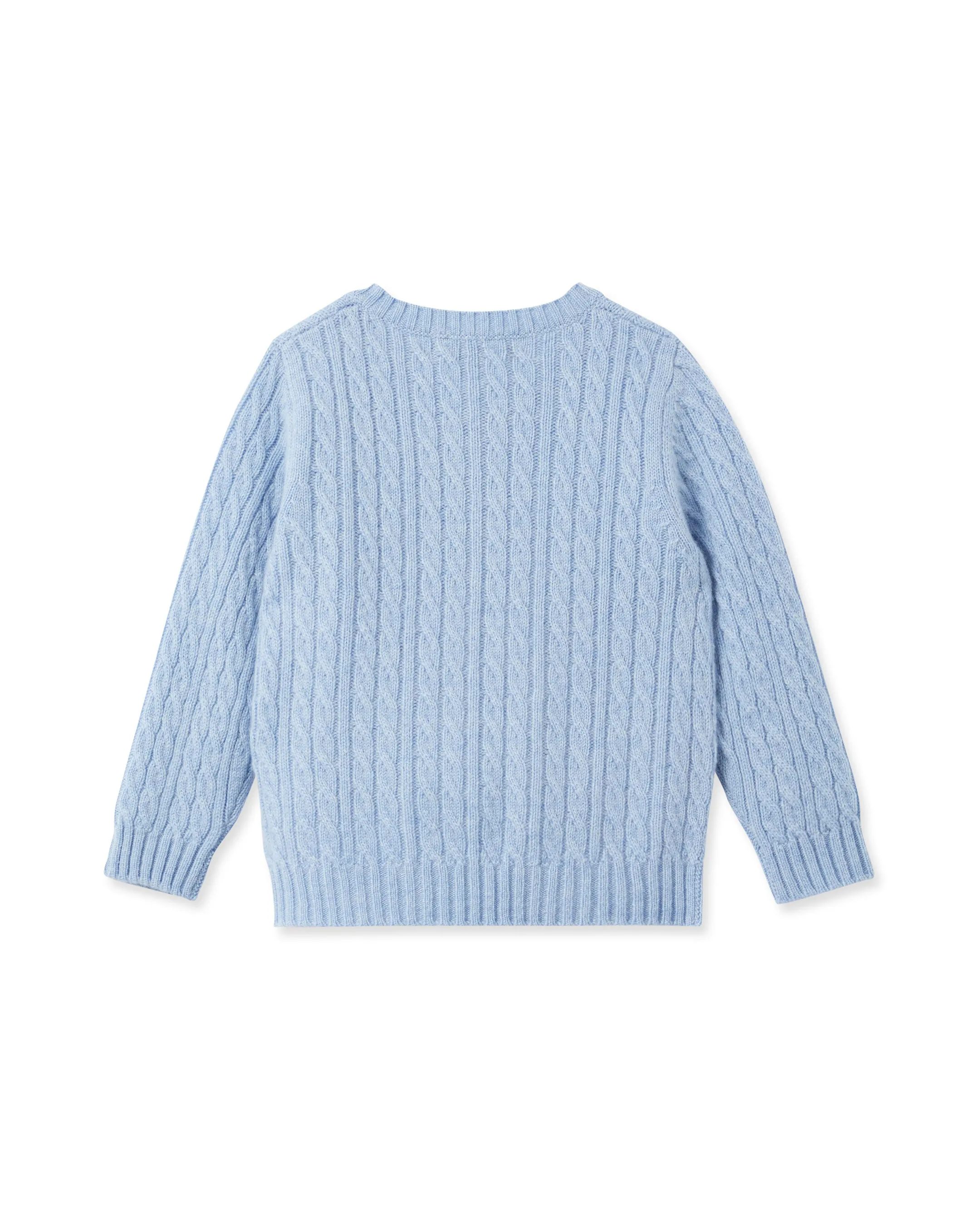 Cashmere Cable Cardigan Cornflower Blue