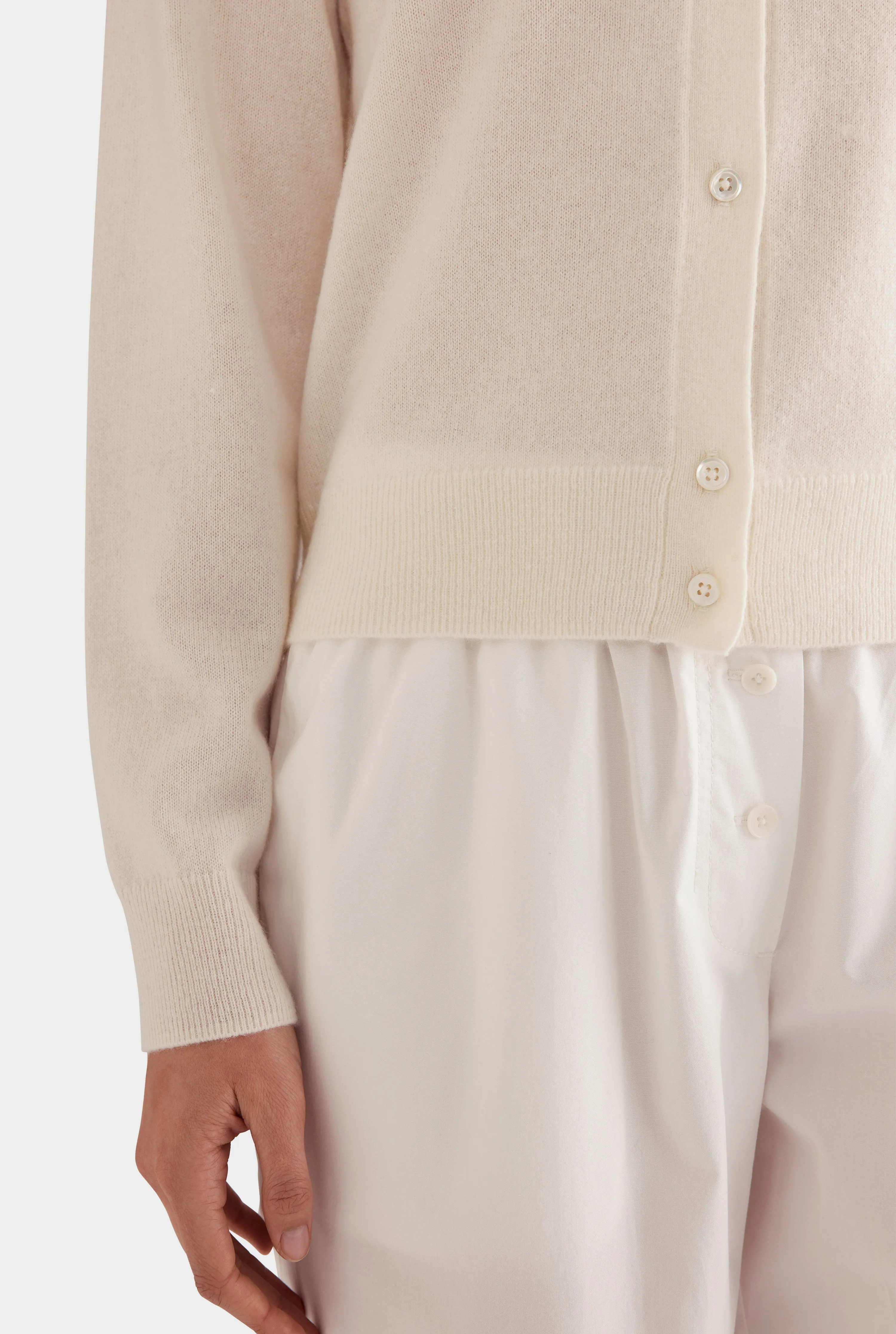 Cashmere Cardigan - Off White