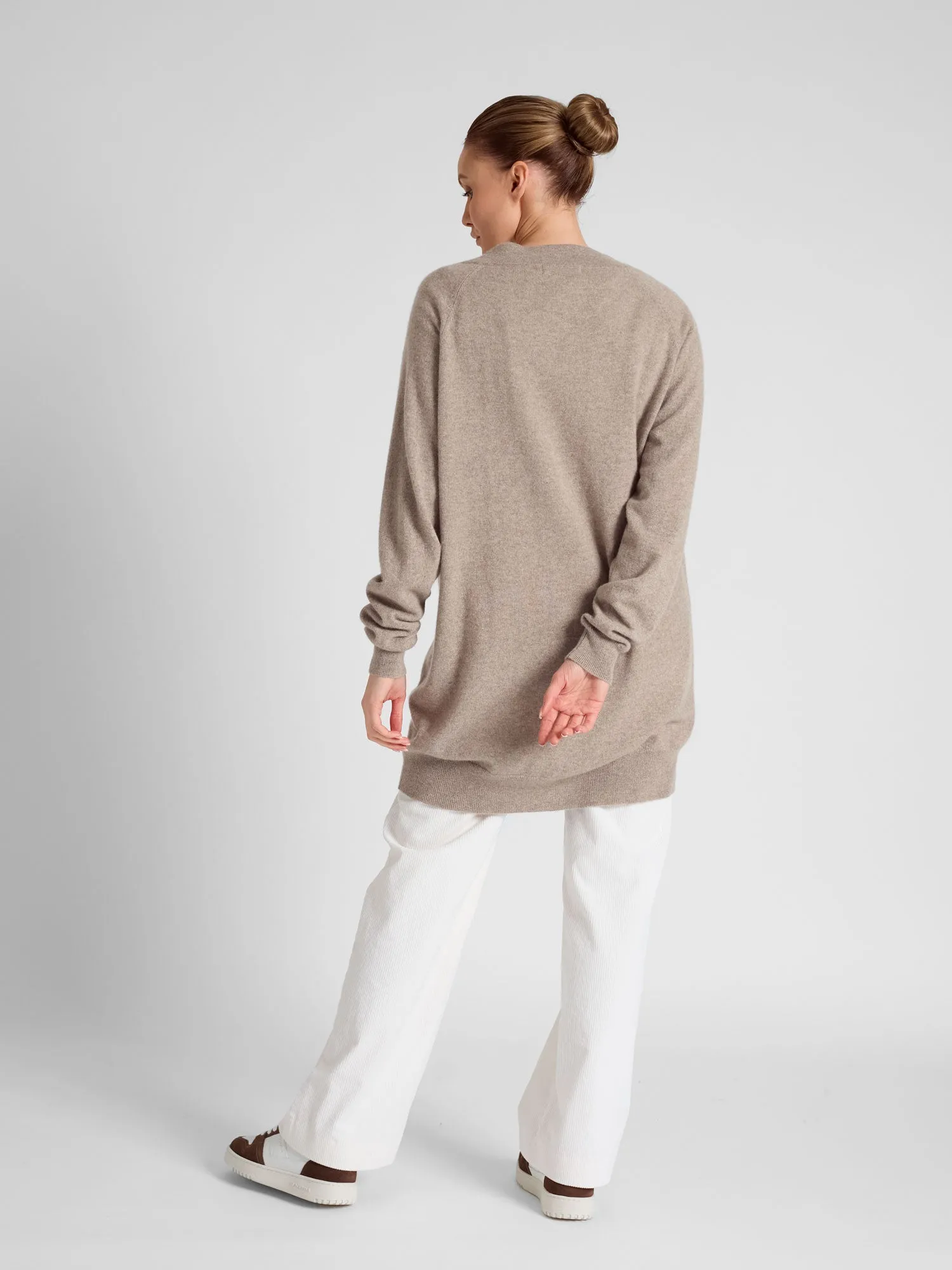 Cashmere cardigan "Lykke" - toast