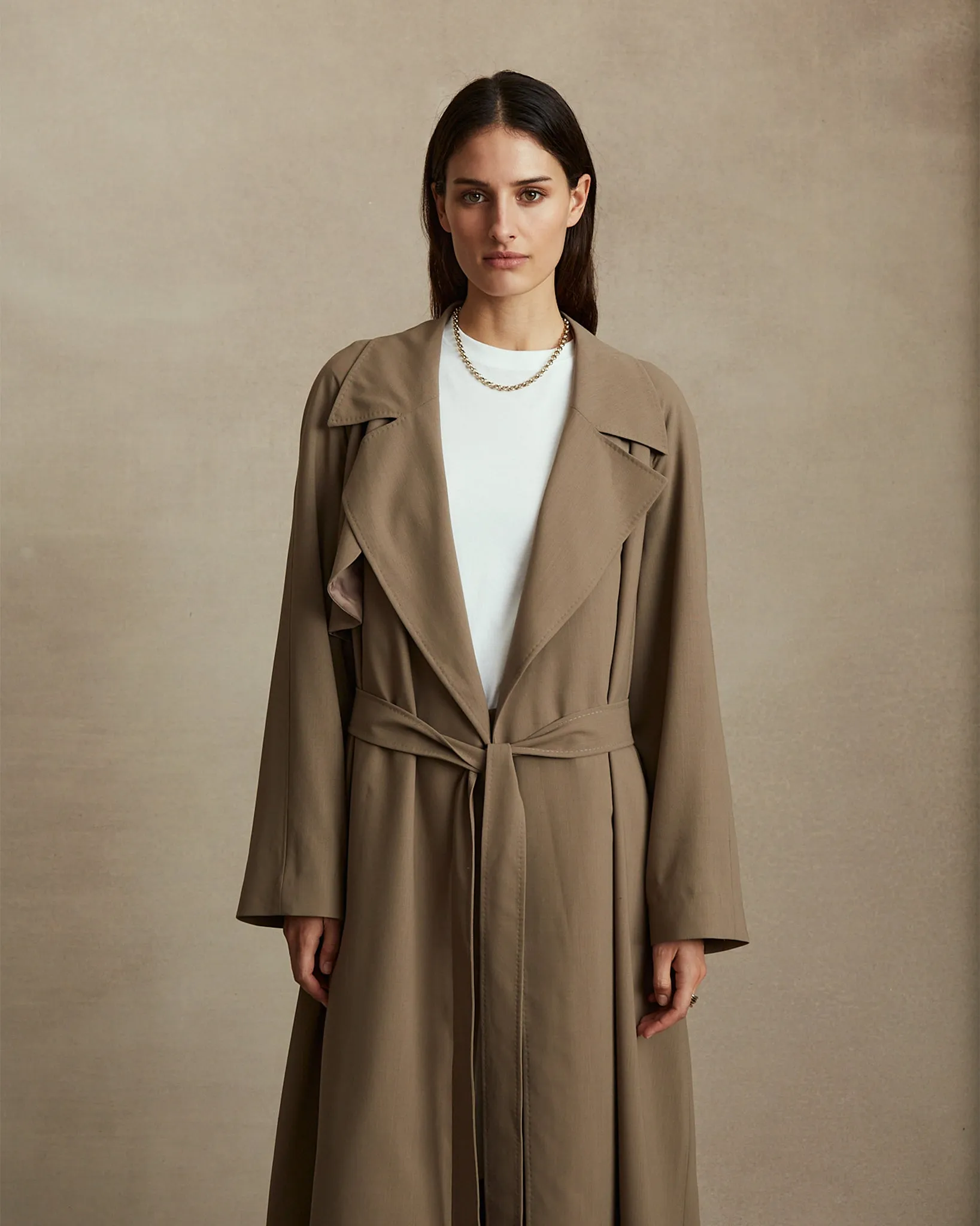 Clara Trench Coat - Taupe