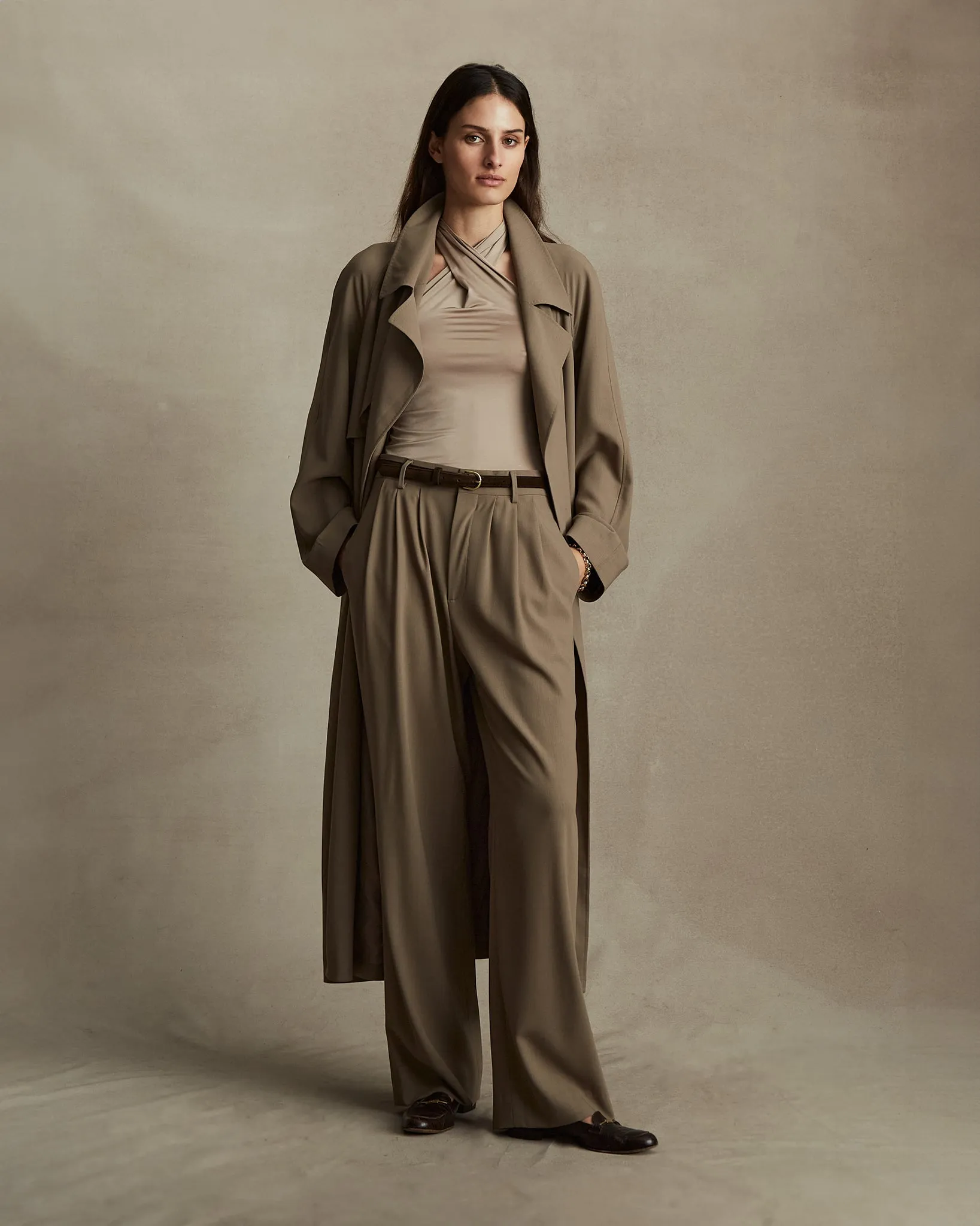 Clara Trench Coat - Taupe