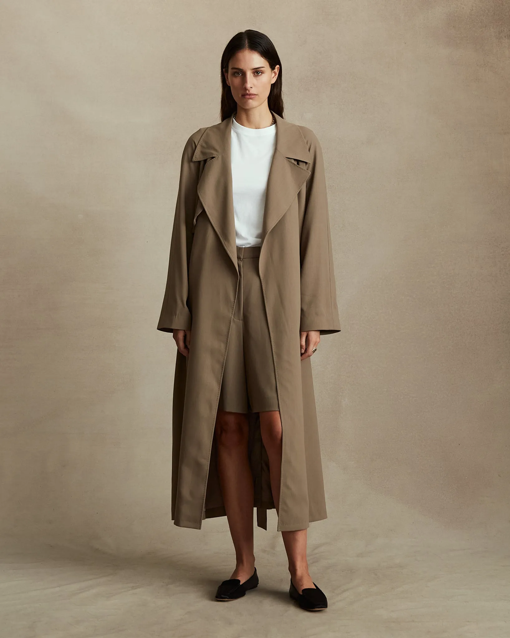 Clara Trench Coat - Taupe