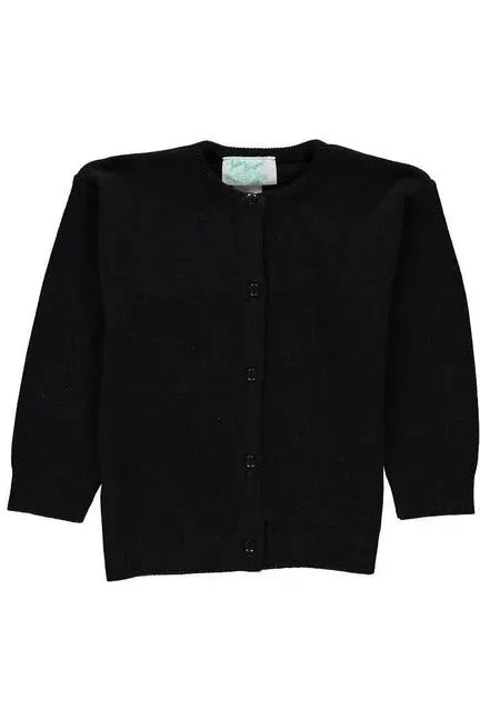 Cotton Cashmere Black Cardigan