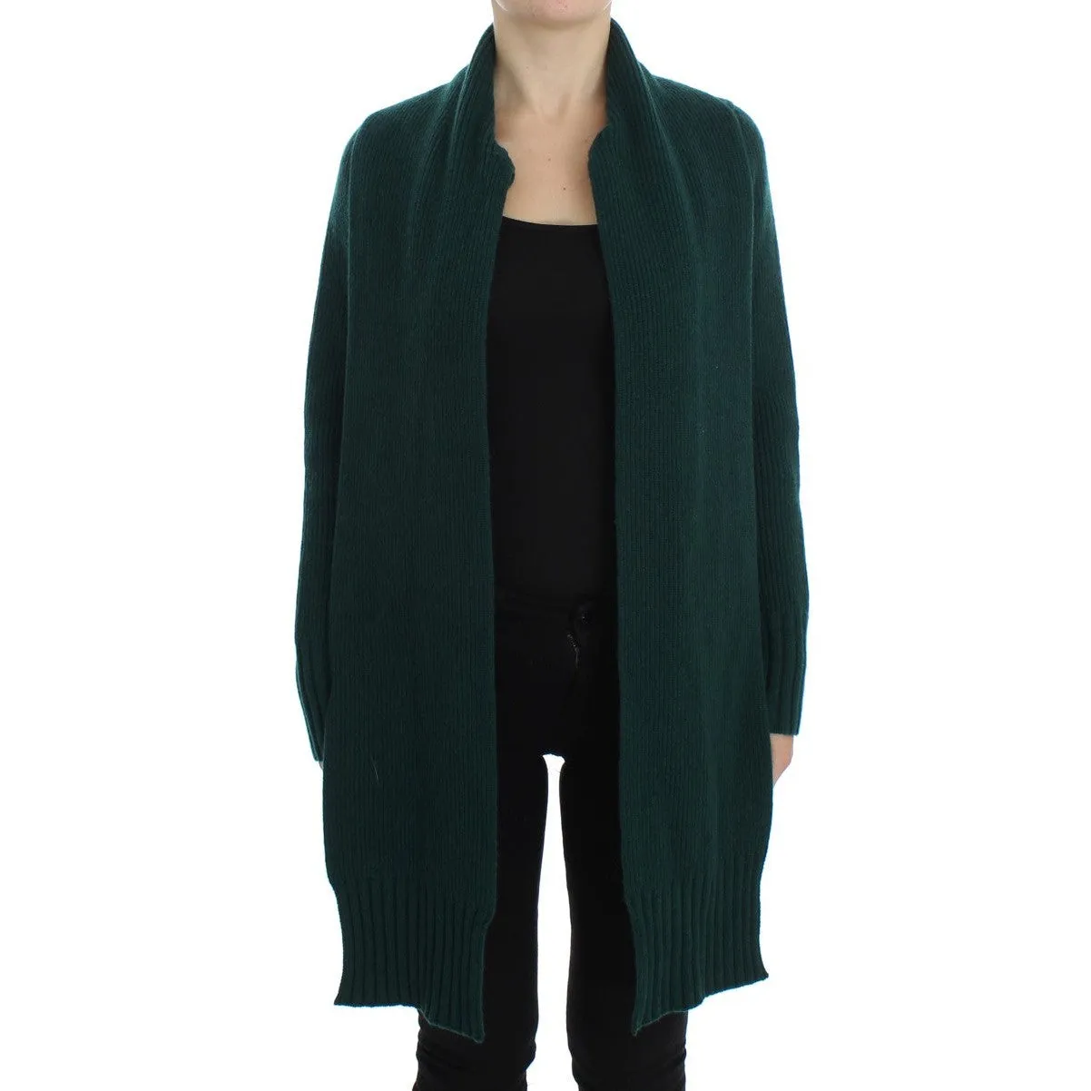 Dolce & Gabbana Elegant Green Cashmere Cardigan Sweater