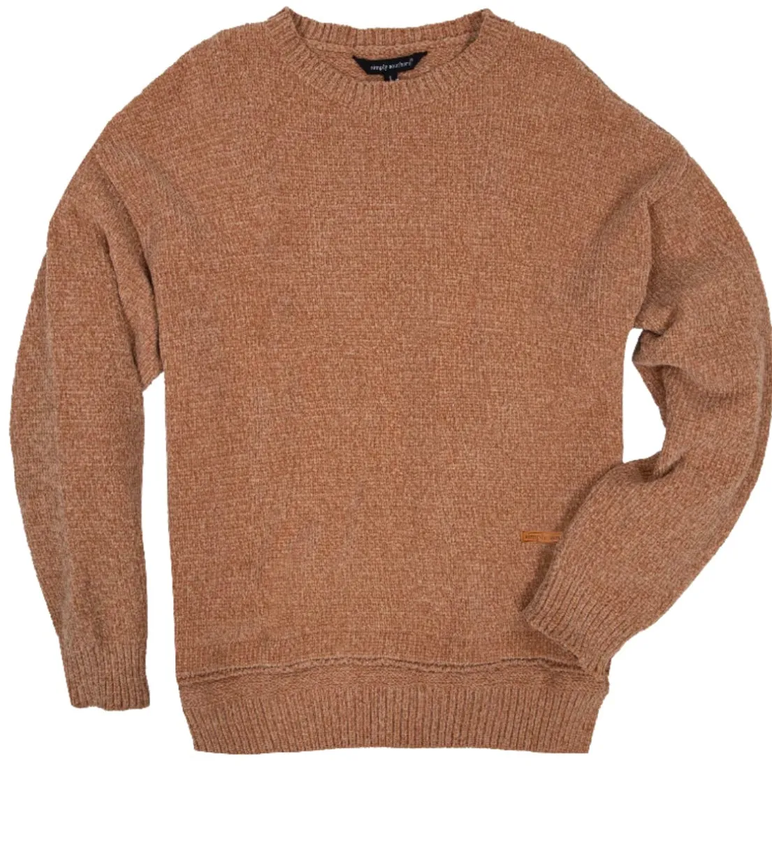 Final Sale  ✨Camel Crew Chenille Sweater Simply Southern