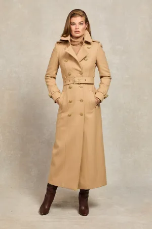 Full Length Marlborough Trench Coat (Camel)