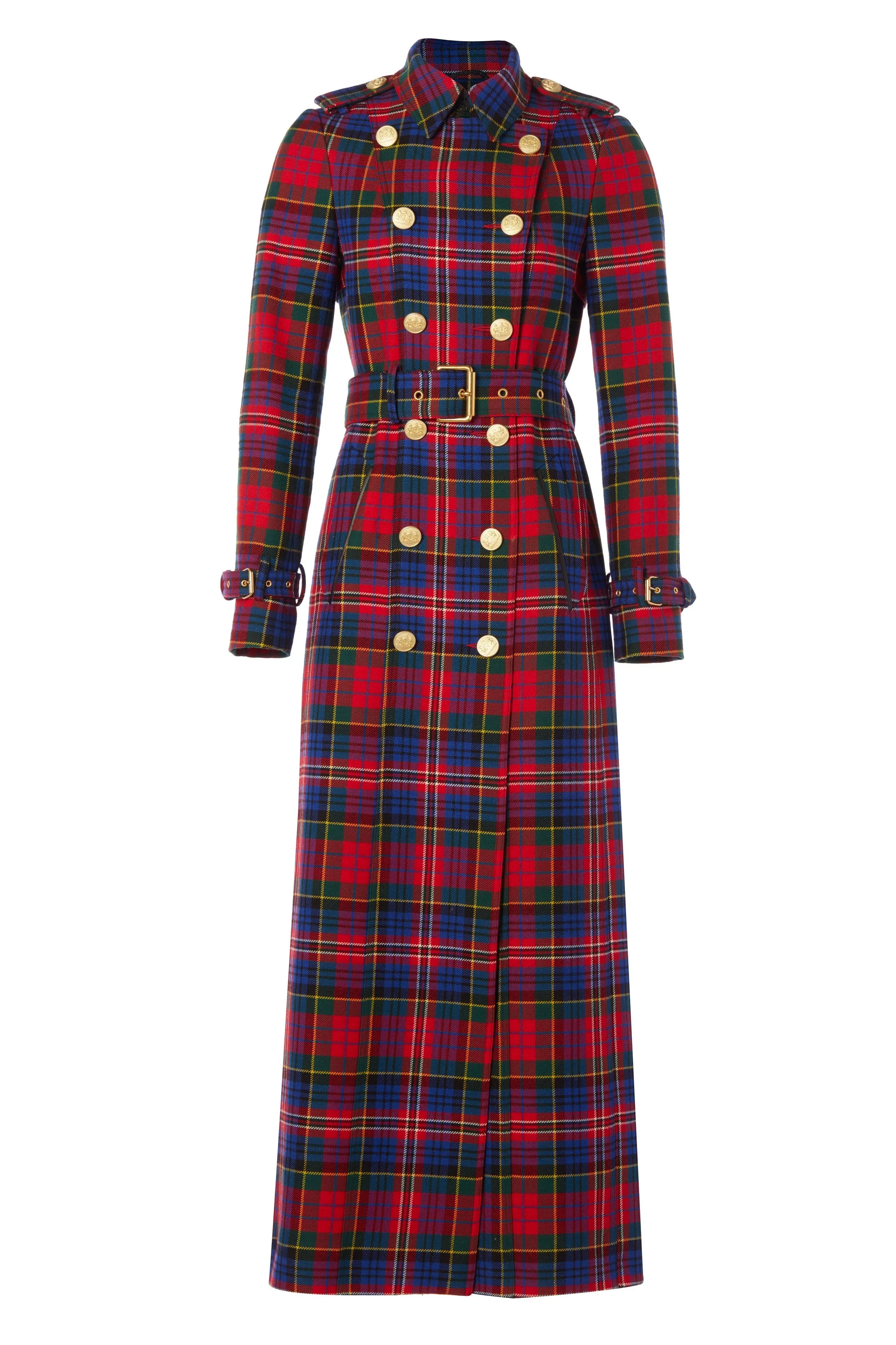 Full Length Marlborough Trench Coat (Macpherson Tartan)