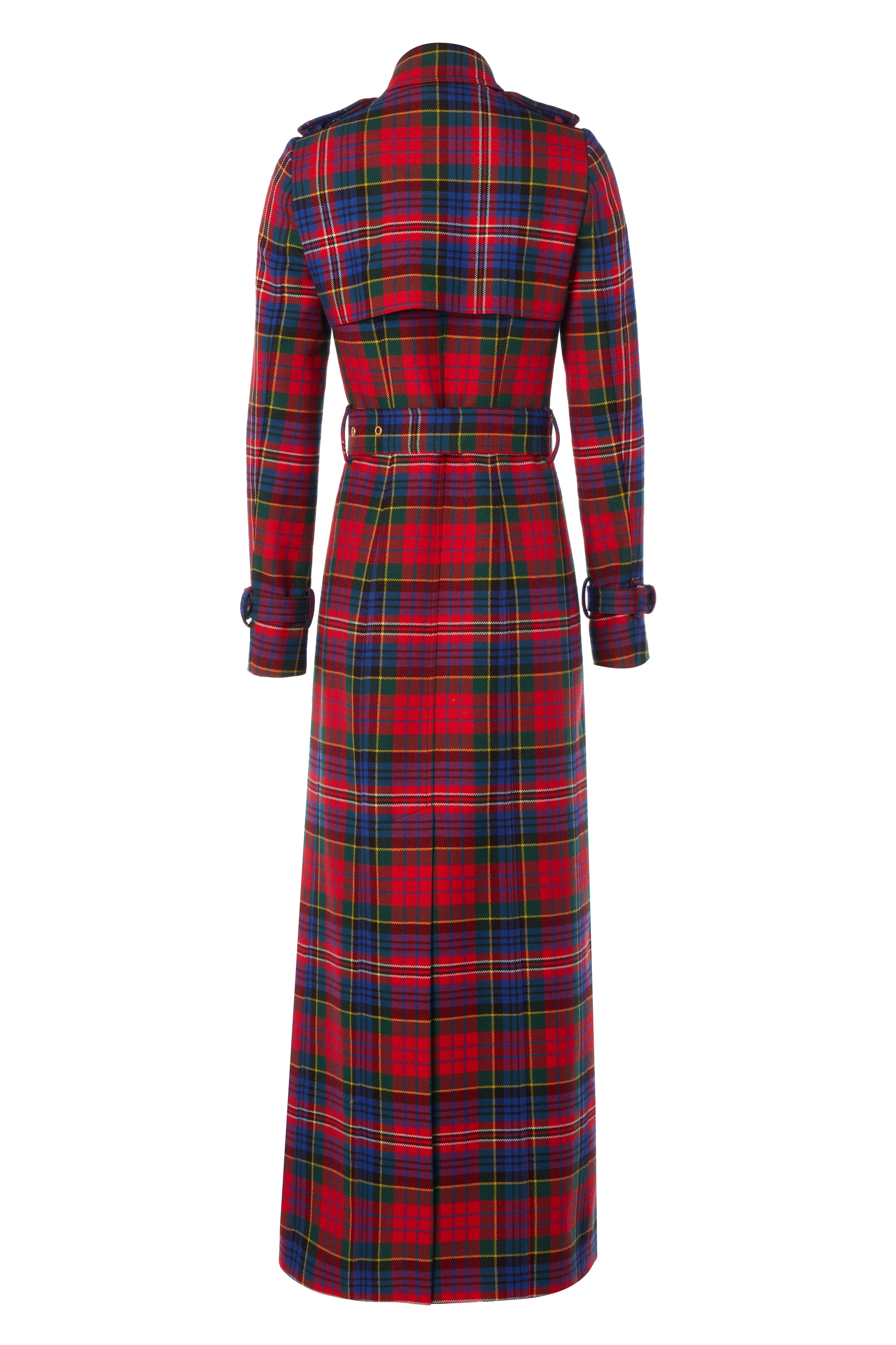 Full Length Marlborough Trench Coat (Macpherson Tartan)