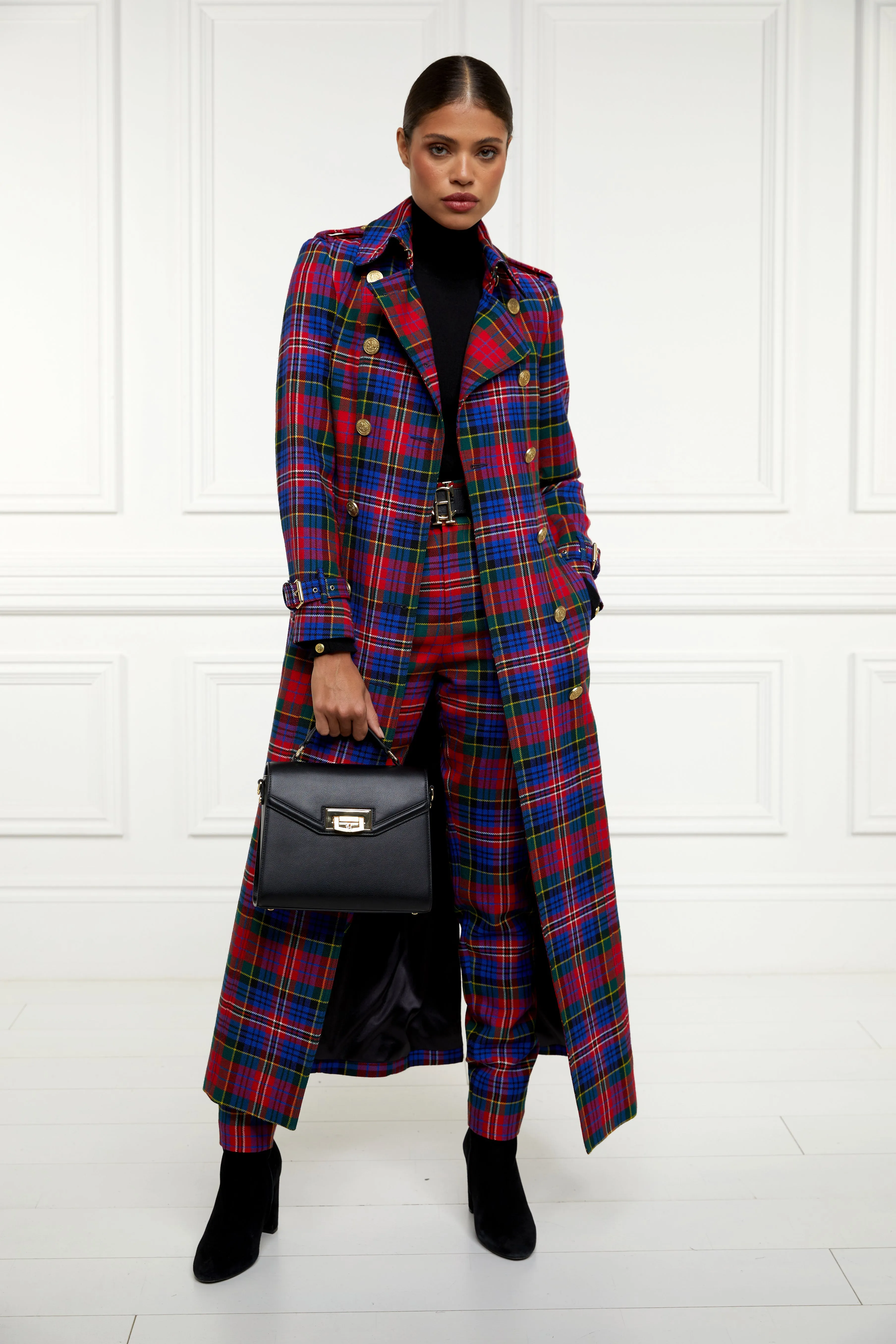 Full Length Marlborough Trench Coat (Macpherson Tartan)