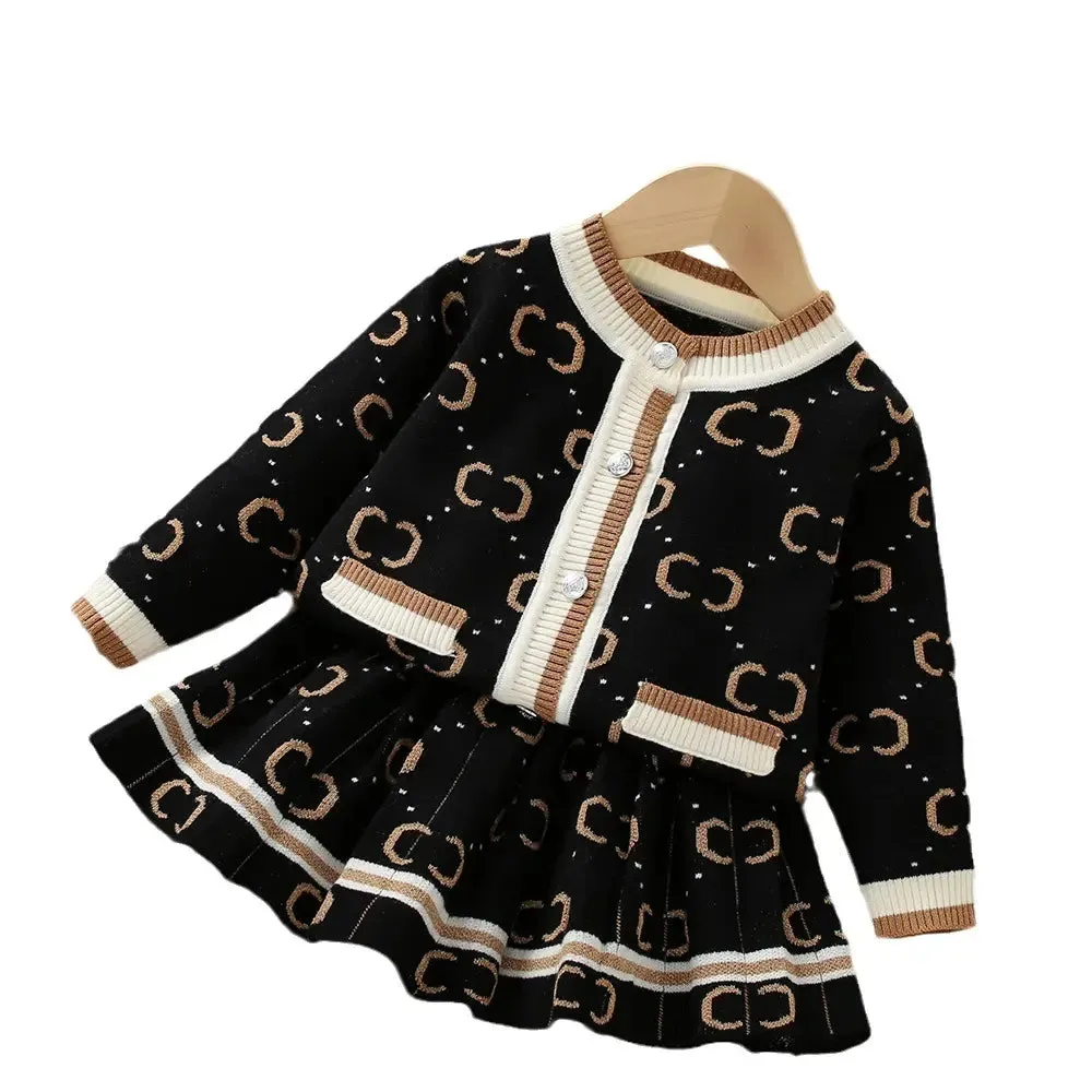 Girls Warm woolen Sweater Suit