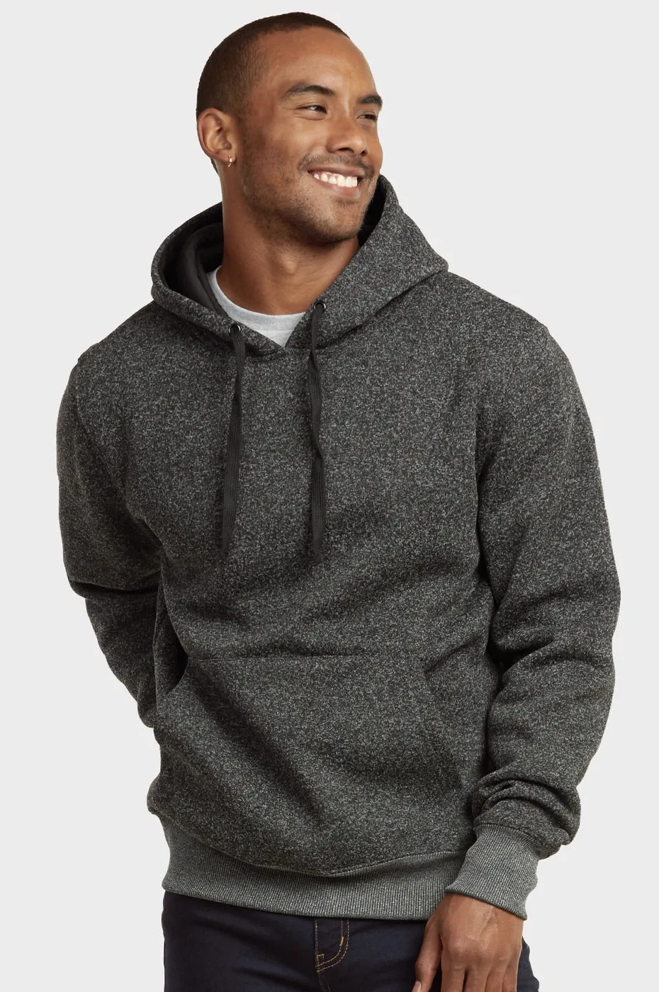 Knocker Men's Medium Weight Fleece Pullover Hoodie Sweater Top