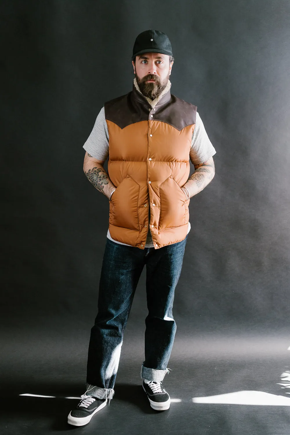 Lot 2198 - Rocky Mountain x Warehouse Nylon Christy Vest - Brown