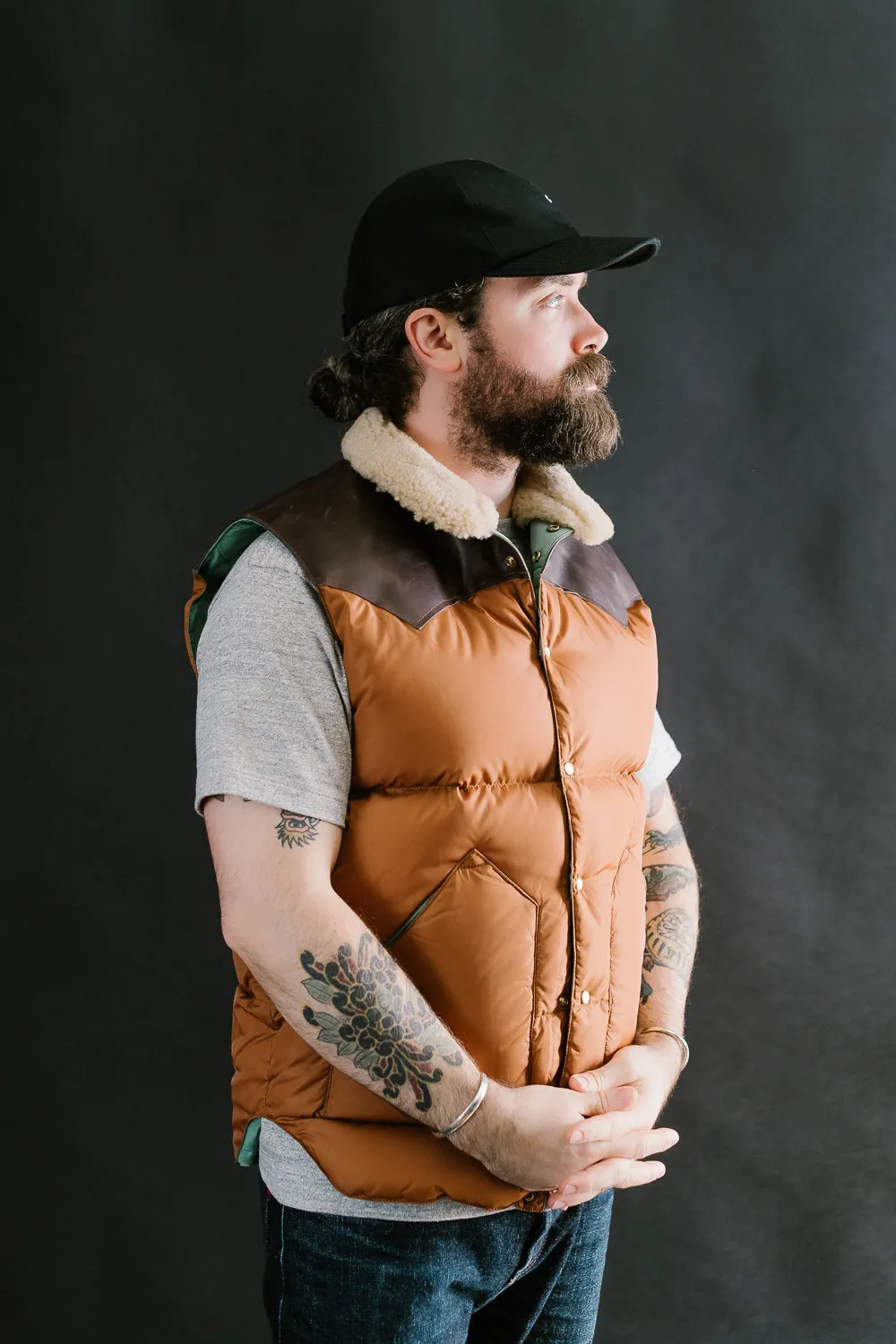 Lot 2198 - Rocky Mountain x Warehouse Nylon Christy Vest - Brown