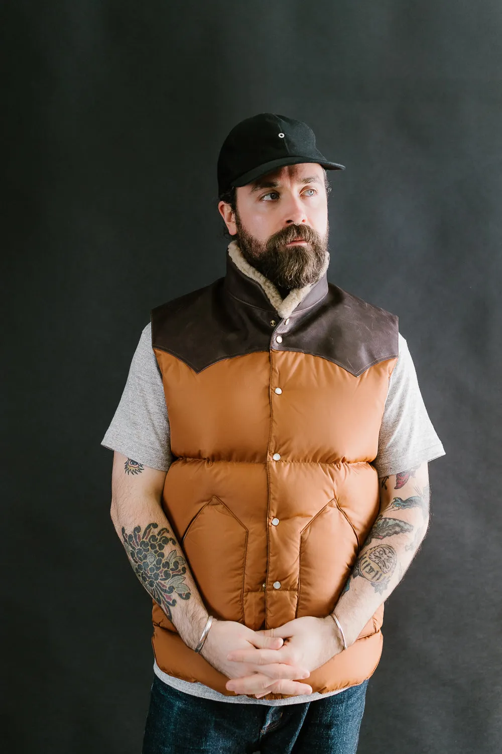 Lot 2198 - Rocky Mountain x Warehouse Nylon Christy Vest - Brown