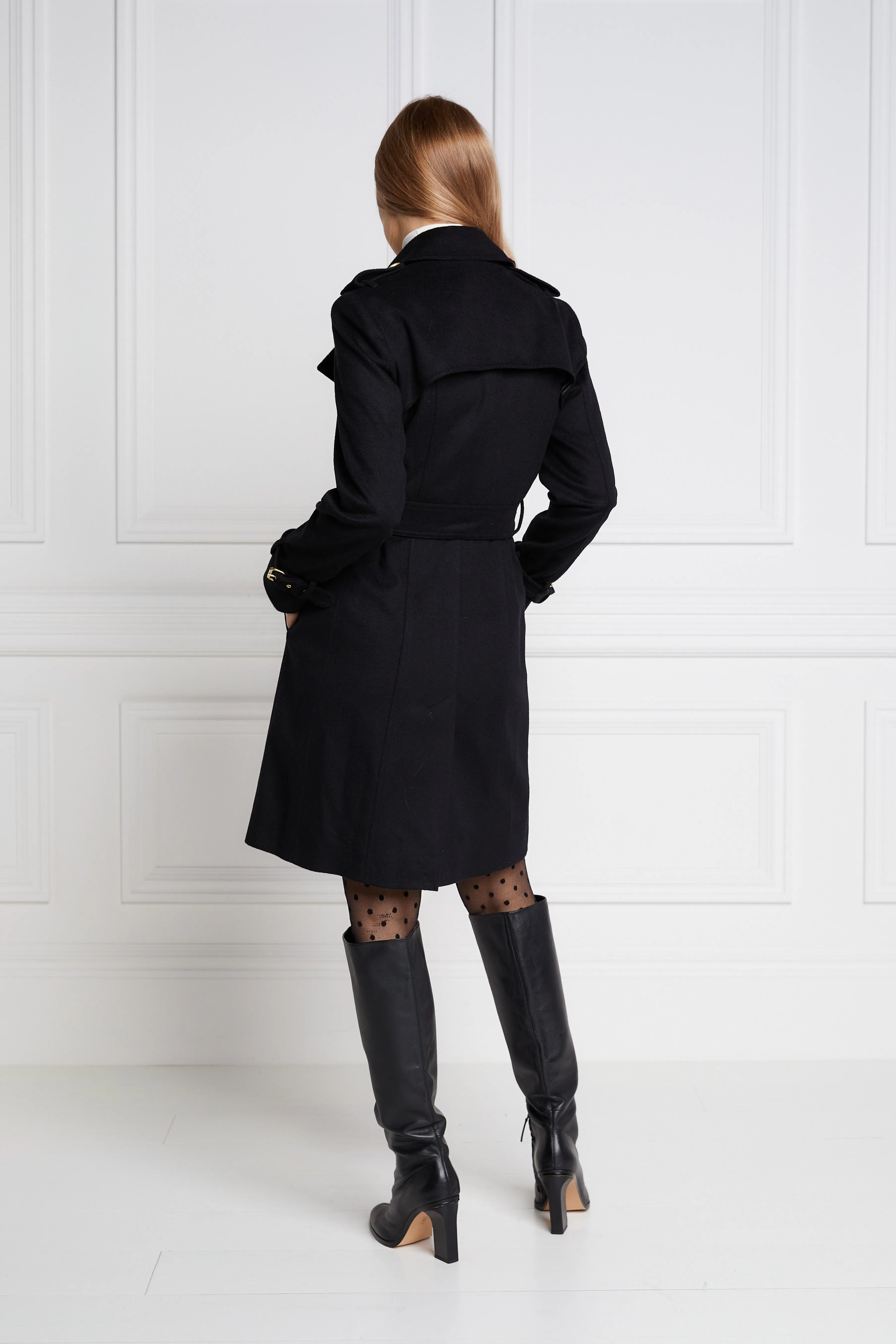 Marlborough Trench Coat (Soft Black)