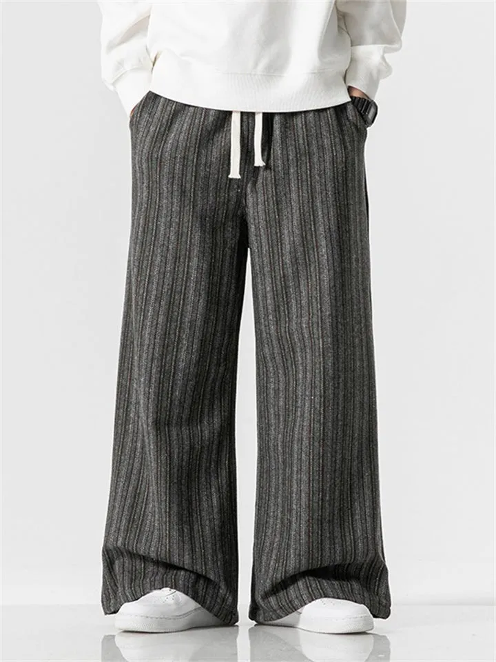 Men's Chic & Trendy Pinstripe Woolen Pants