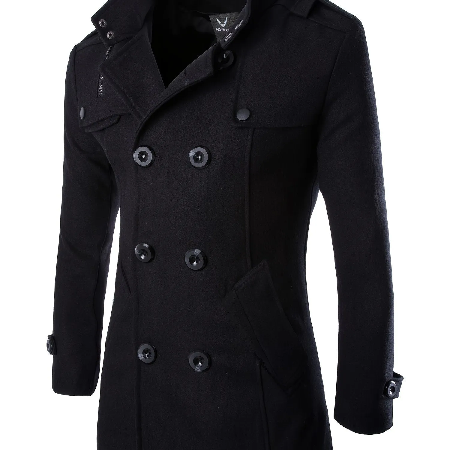 Men's Double-Breasted Overcoat