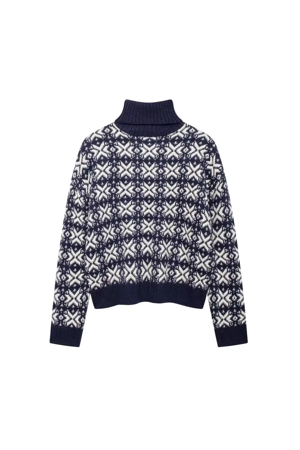 'Ned 'Sleek High-Neck Jacquard Knit Sweater