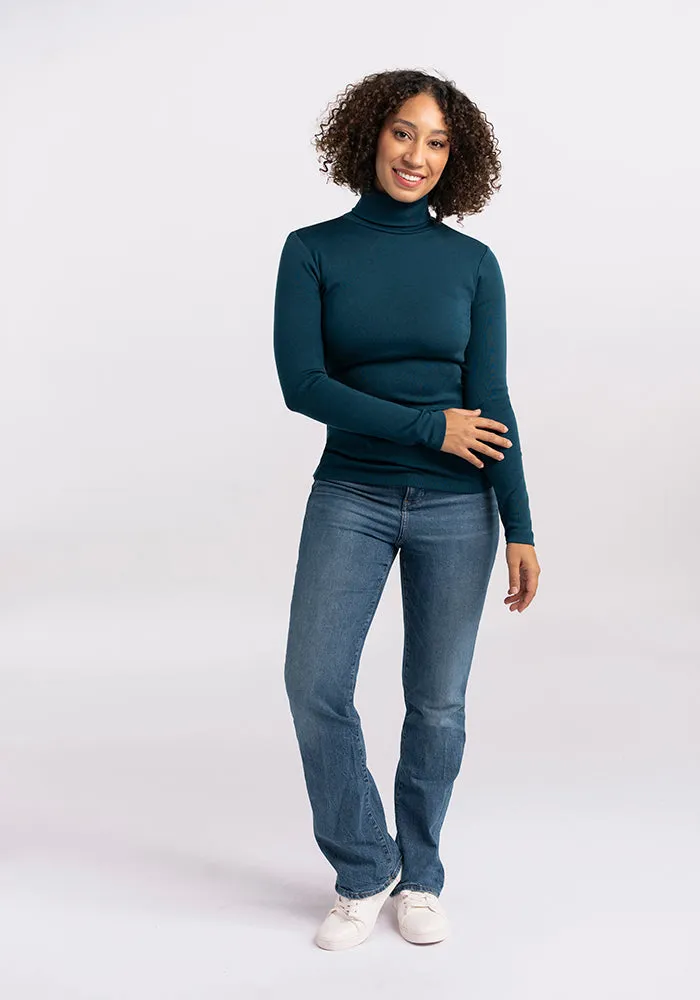 Peyton Turtleneck - Real Teal