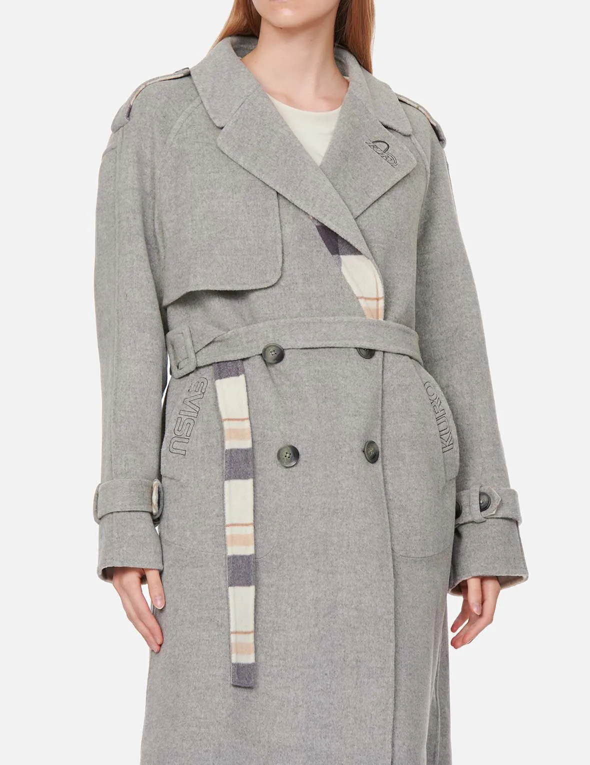 Reversible Wool Trench Coat