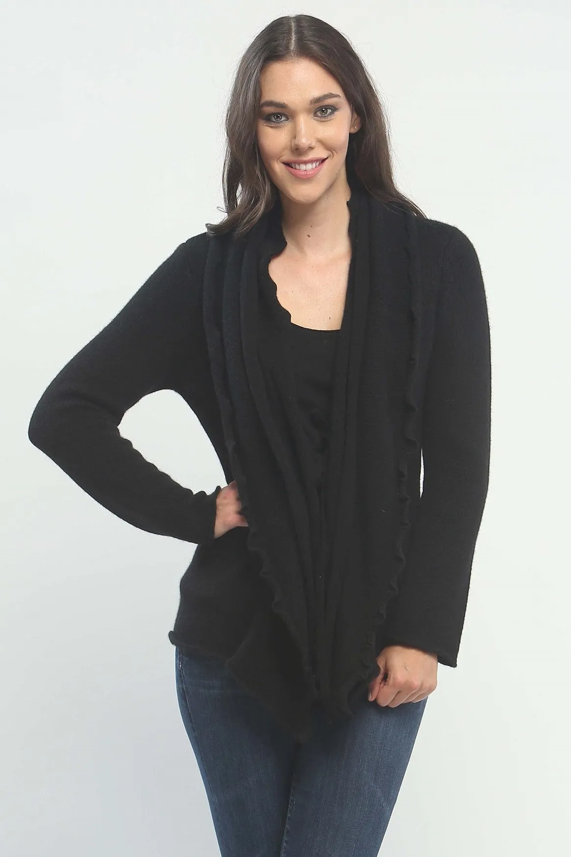 Ruffle Cardigan