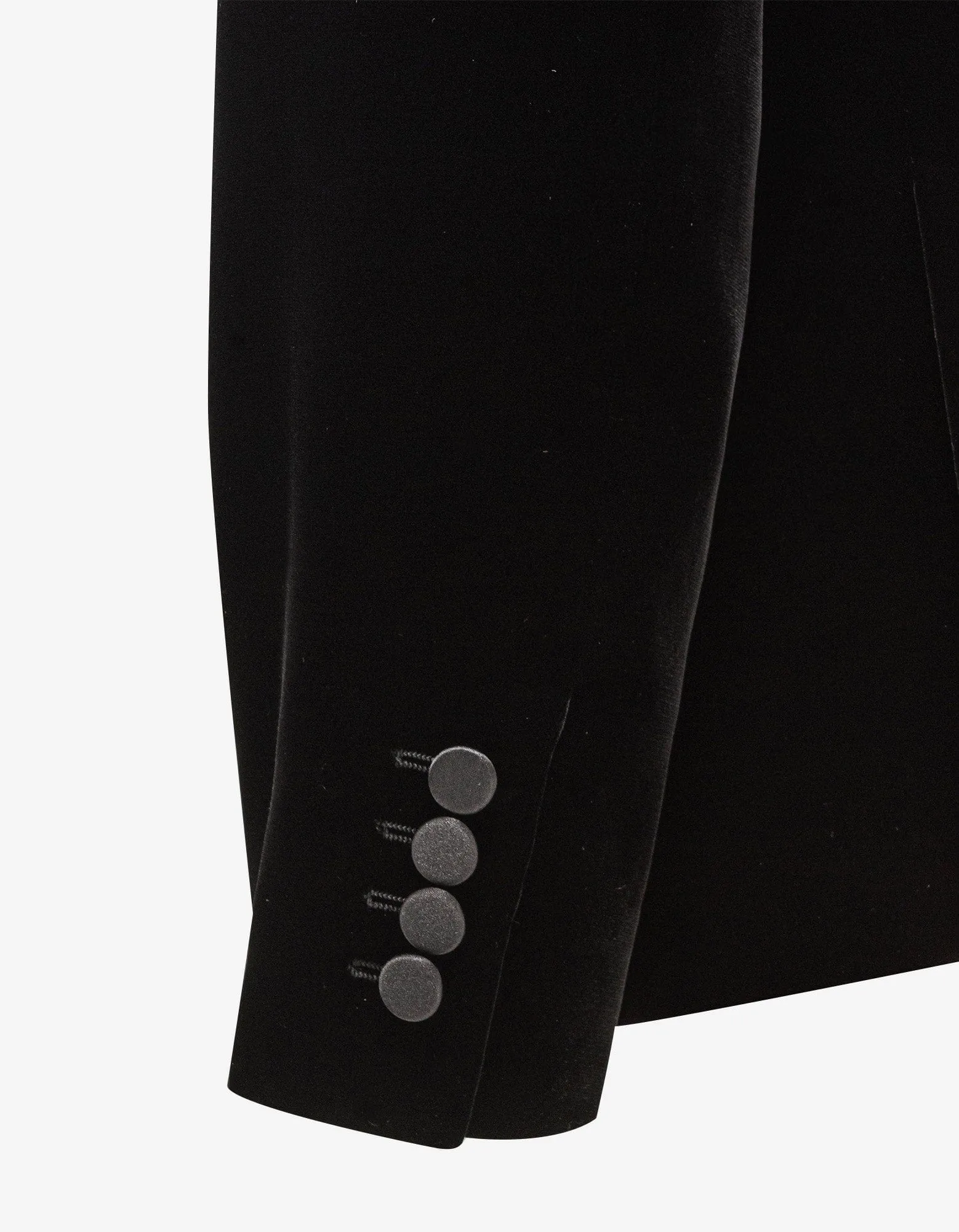 Saint Laurent Black Velvet Blazer Jacket