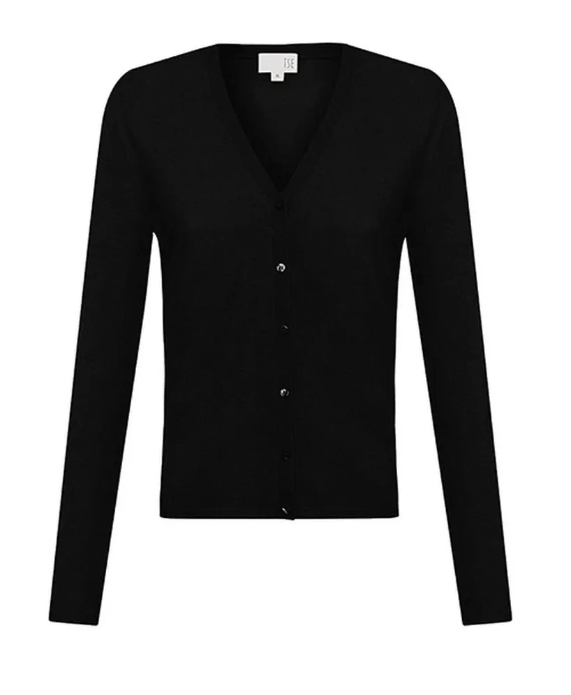 SHAPED CLASSIC CASHMERE V-NECK CARDIGAN