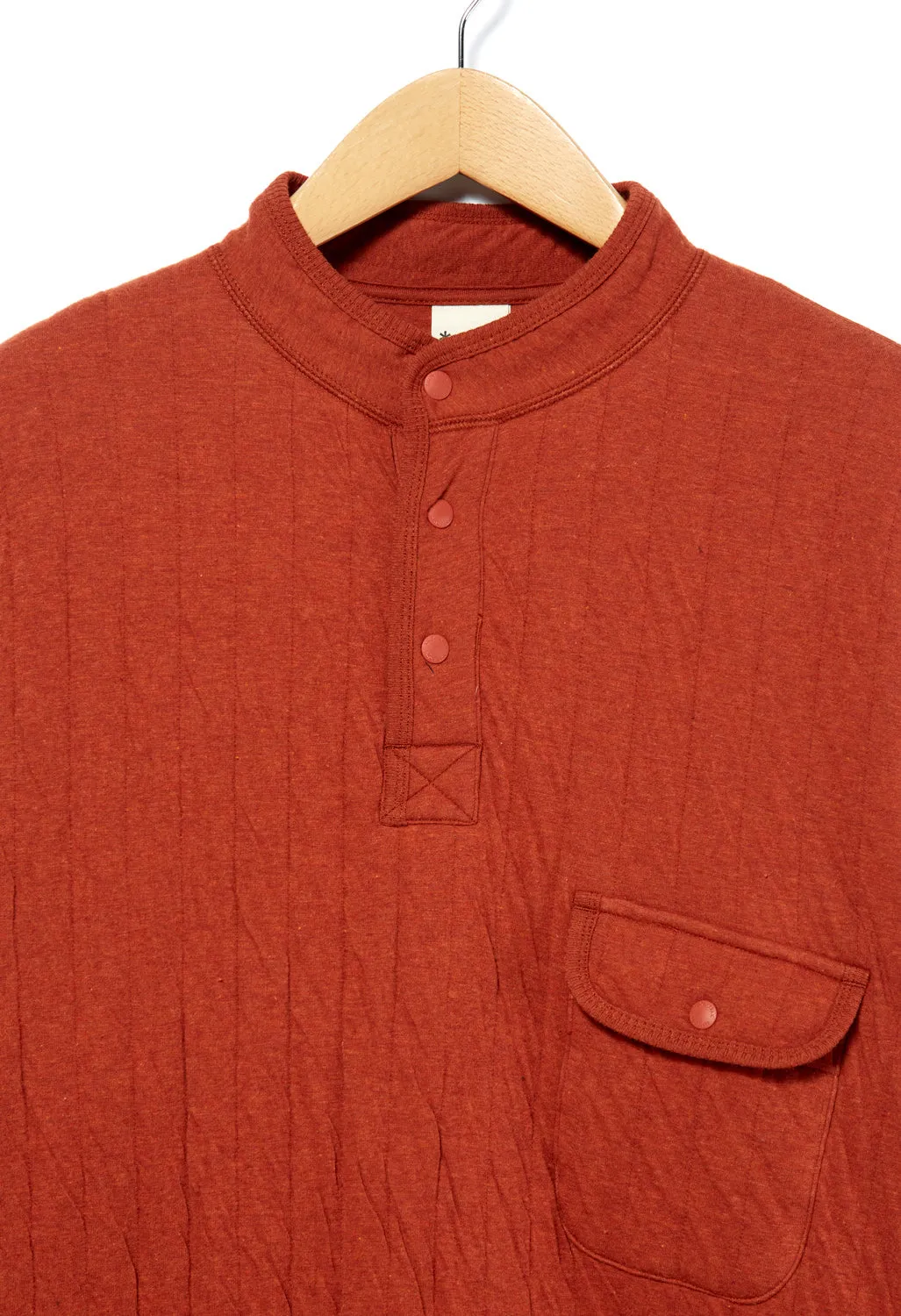 Snow Peak Natural Warm Stretch Pullover - Orange