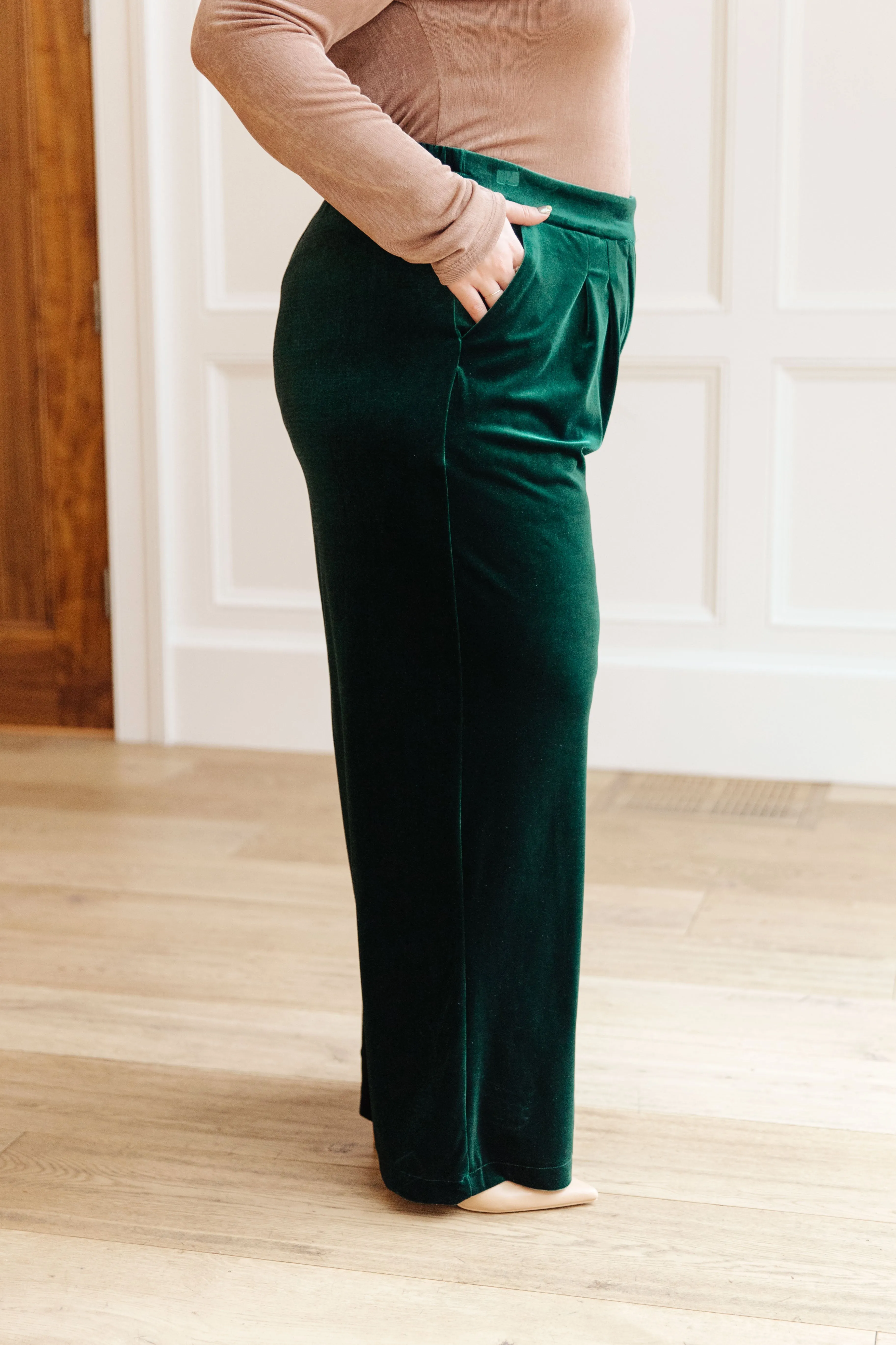 SP24- Velvet Elvis Wide Leg Velvet Pants