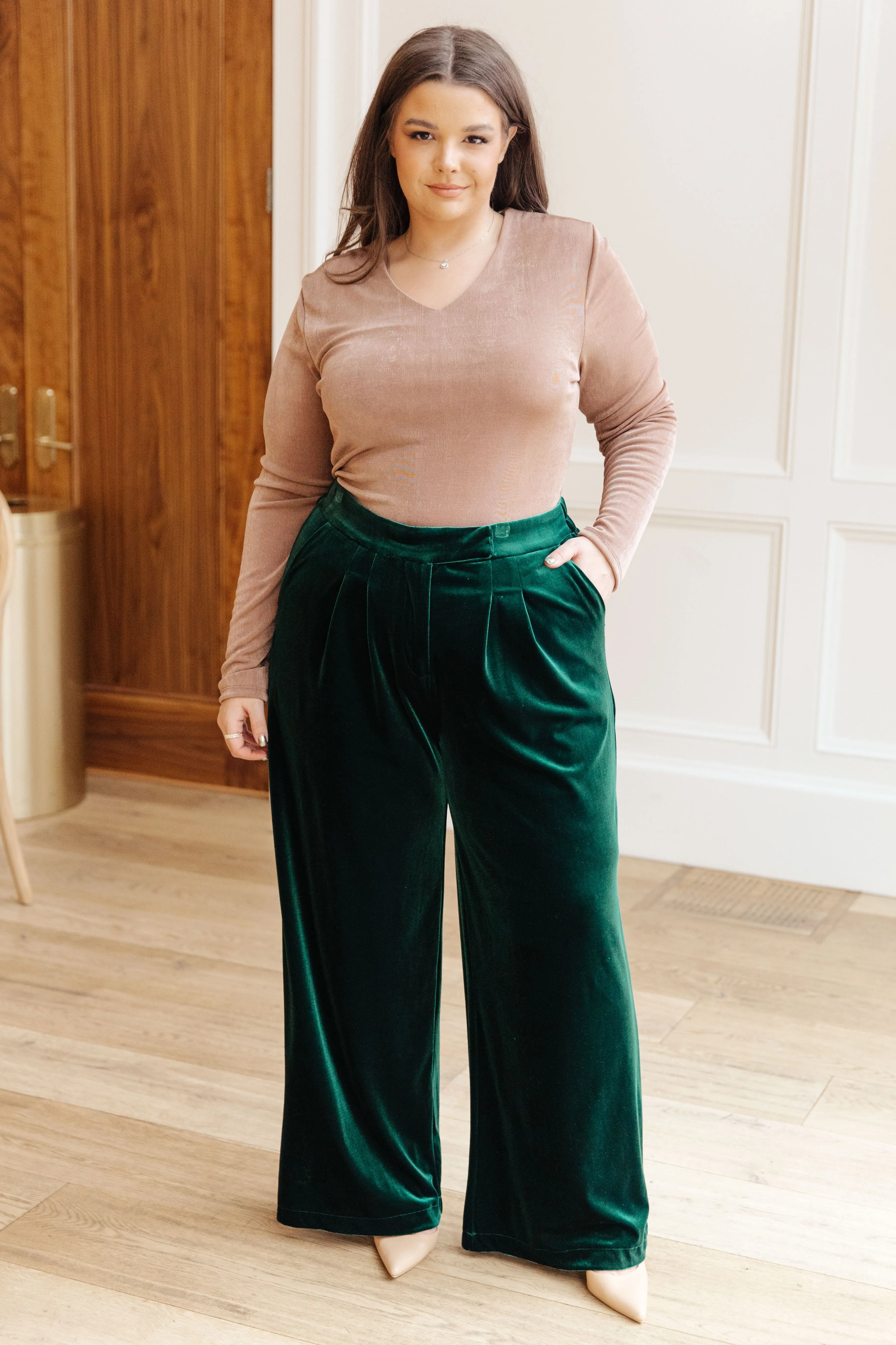 SP24- Velvet Elvis Wide Leg Velvet Pants