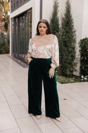 SP24- Velvet Elvis Wide Leg Velvet Pants