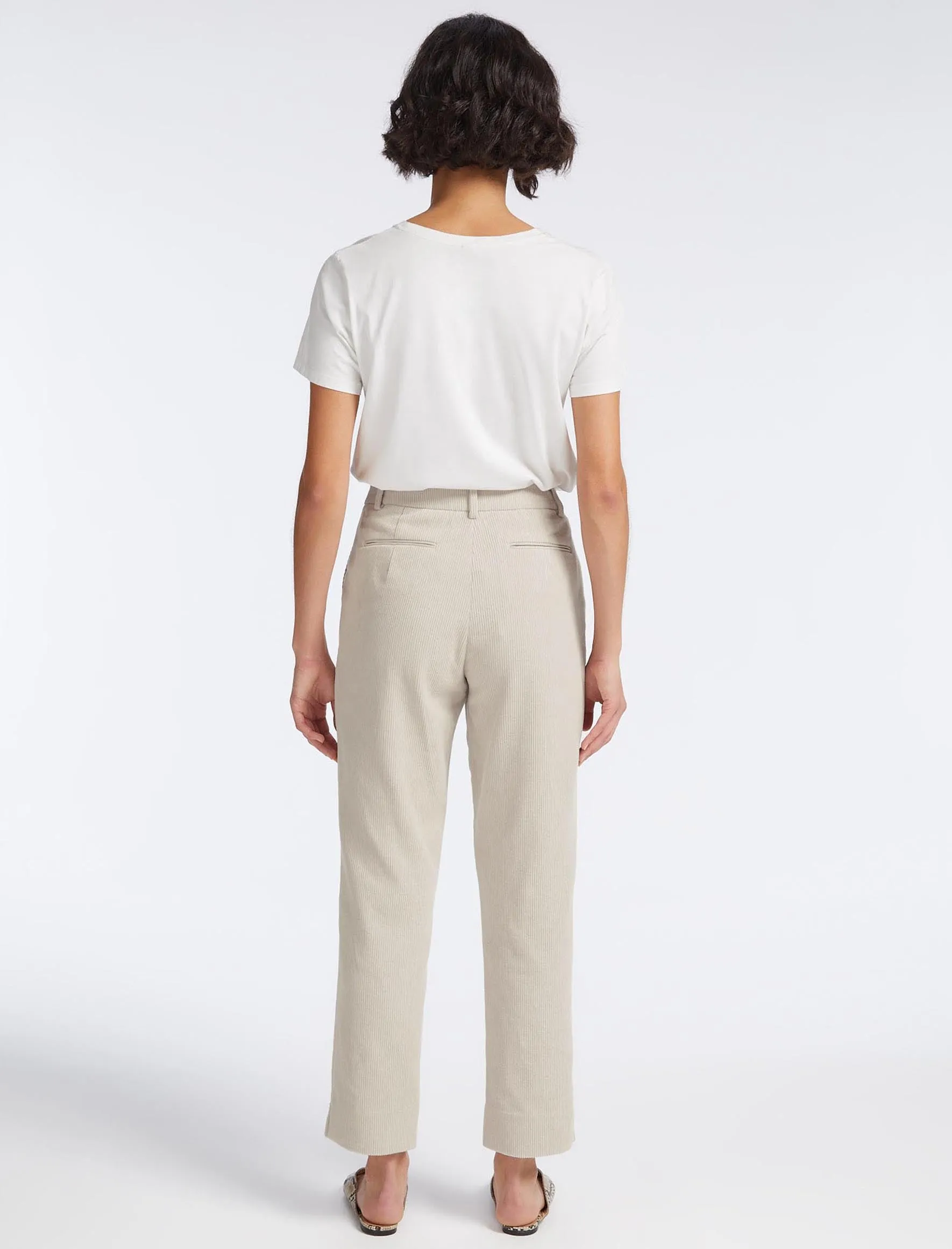 Tatum Corduroy Trouser - Stone