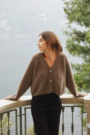 The Cashmere Muma Cropped Cardigan // Cafe