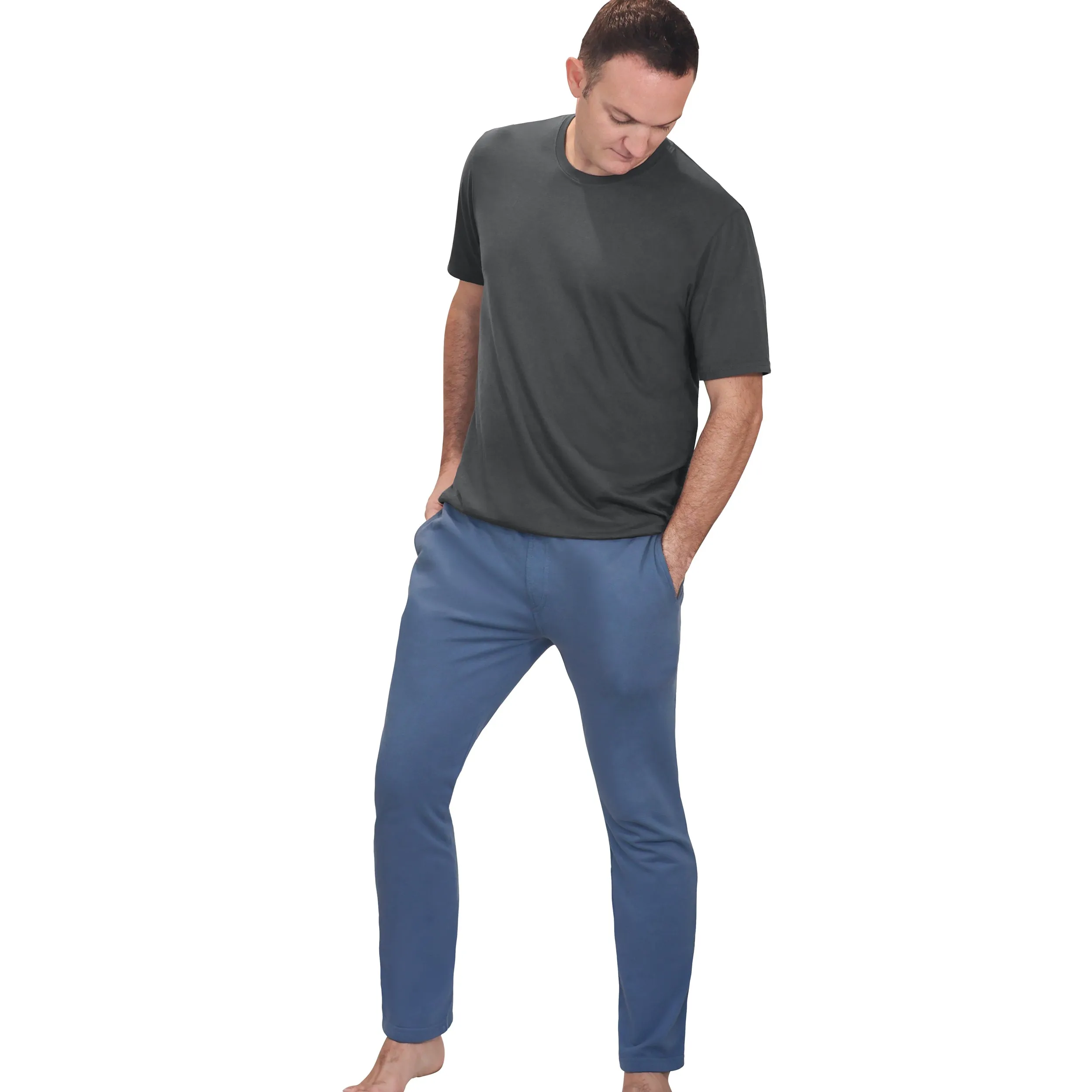 The Softest Mens Cotton Fleece Pant | Black