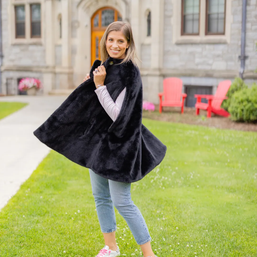 TS Luxe Black Poncho