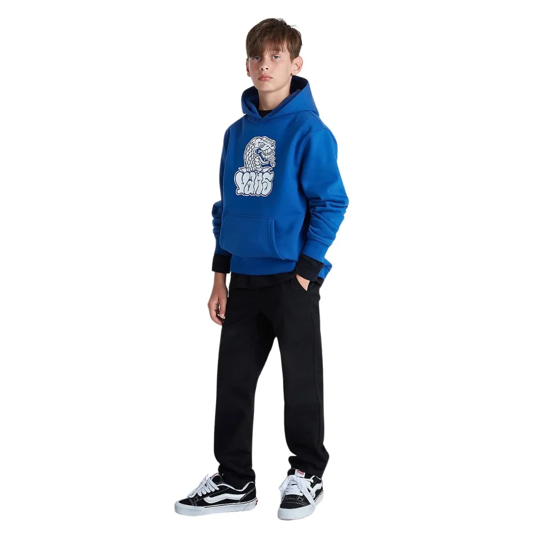 Vans Boys Rattler Loose Fit Pullover Hoodie - True Blue