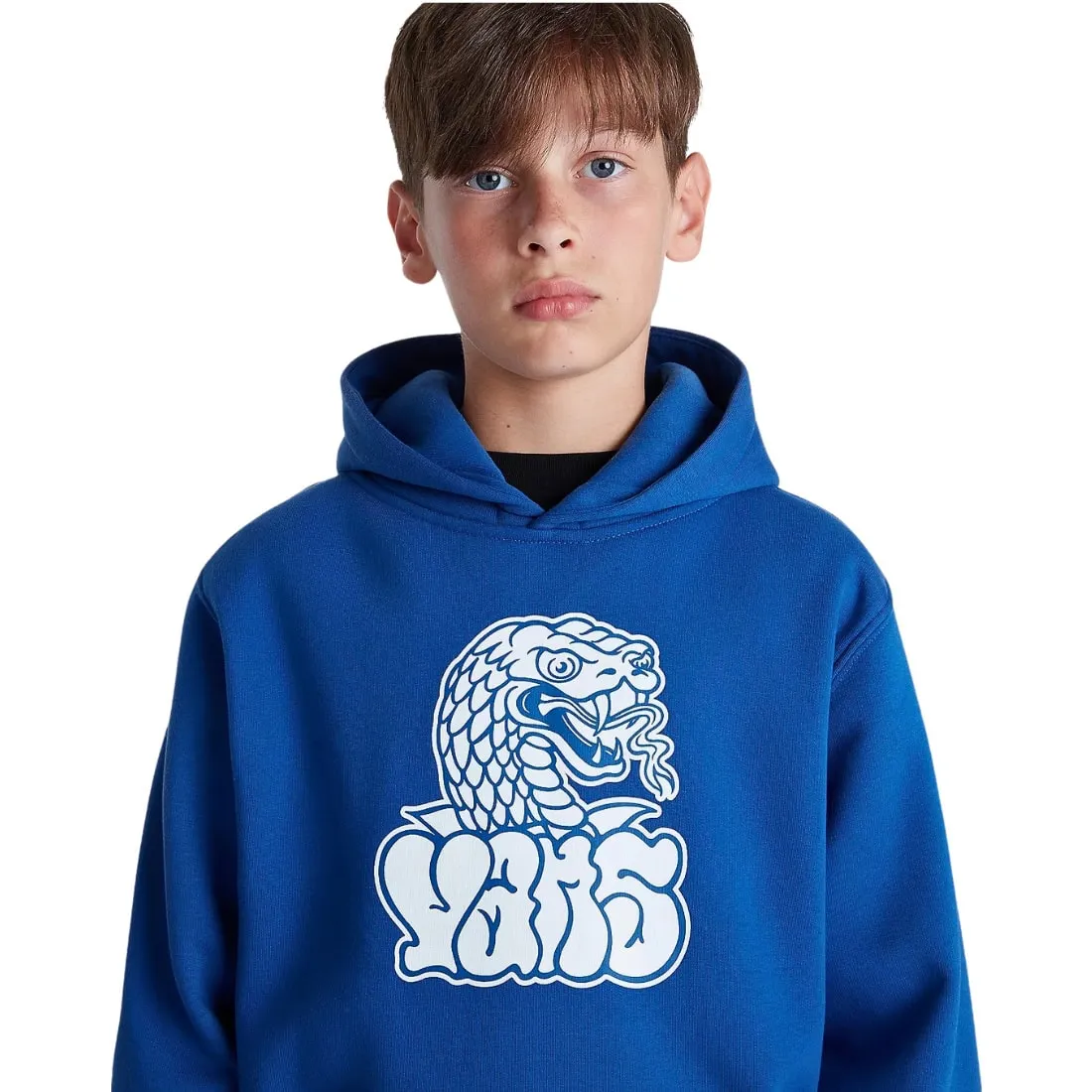 Vans Boys Rattler Loose Fit Pullover Hoodie - True Blue