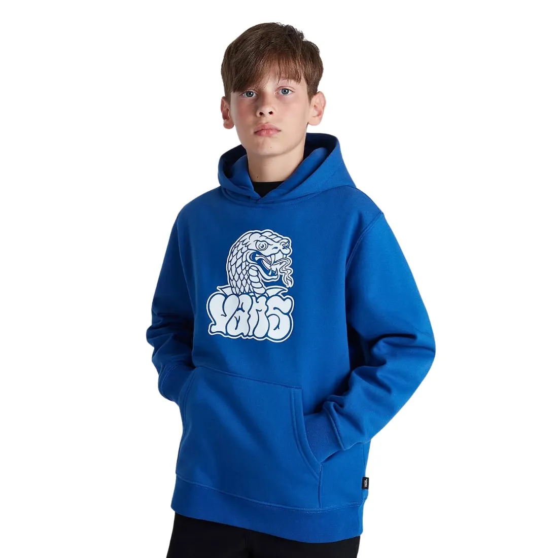 Vans Boys Rattler Loose Fit Pullover Hoodie - True Blue