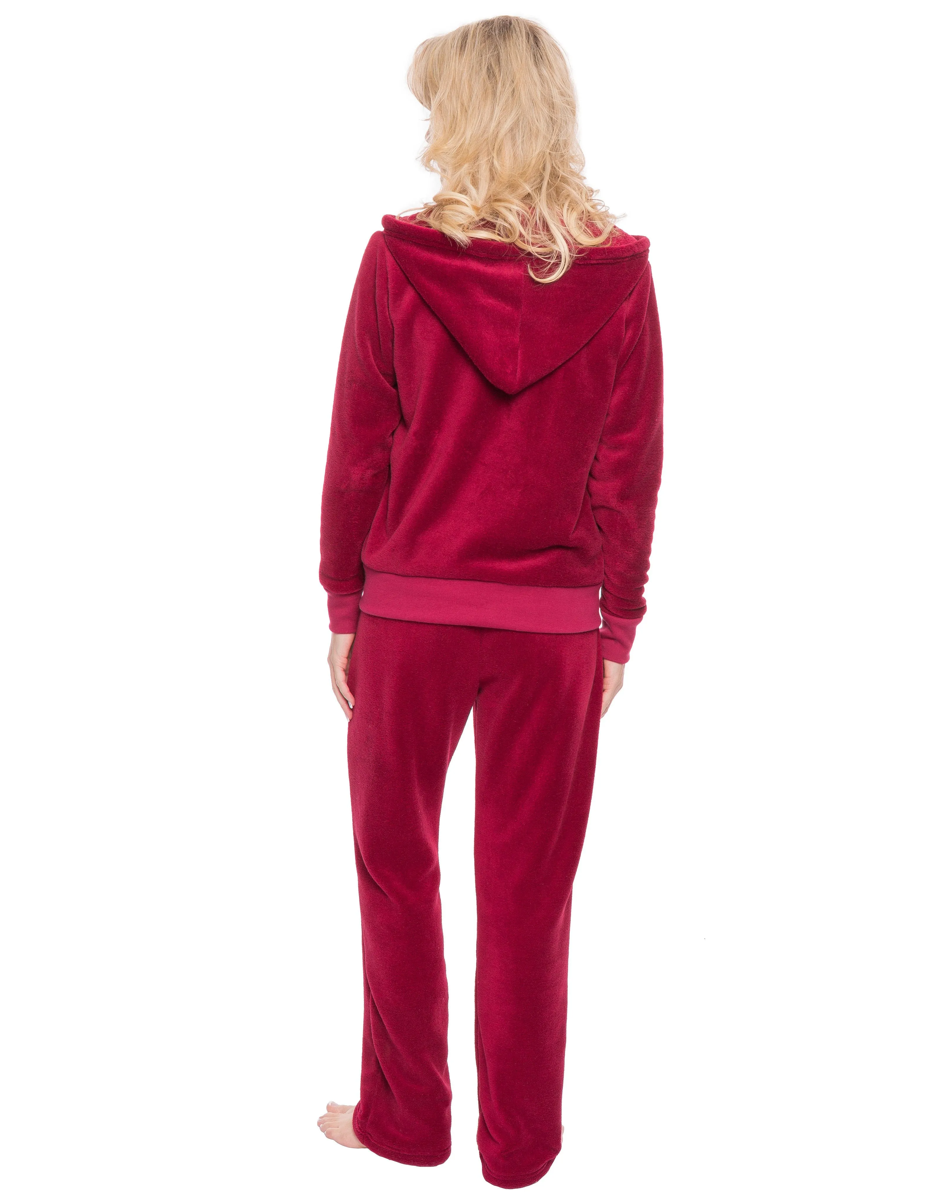 Women's Premium Coral Fleece Plush 3 Piece Lounge Set